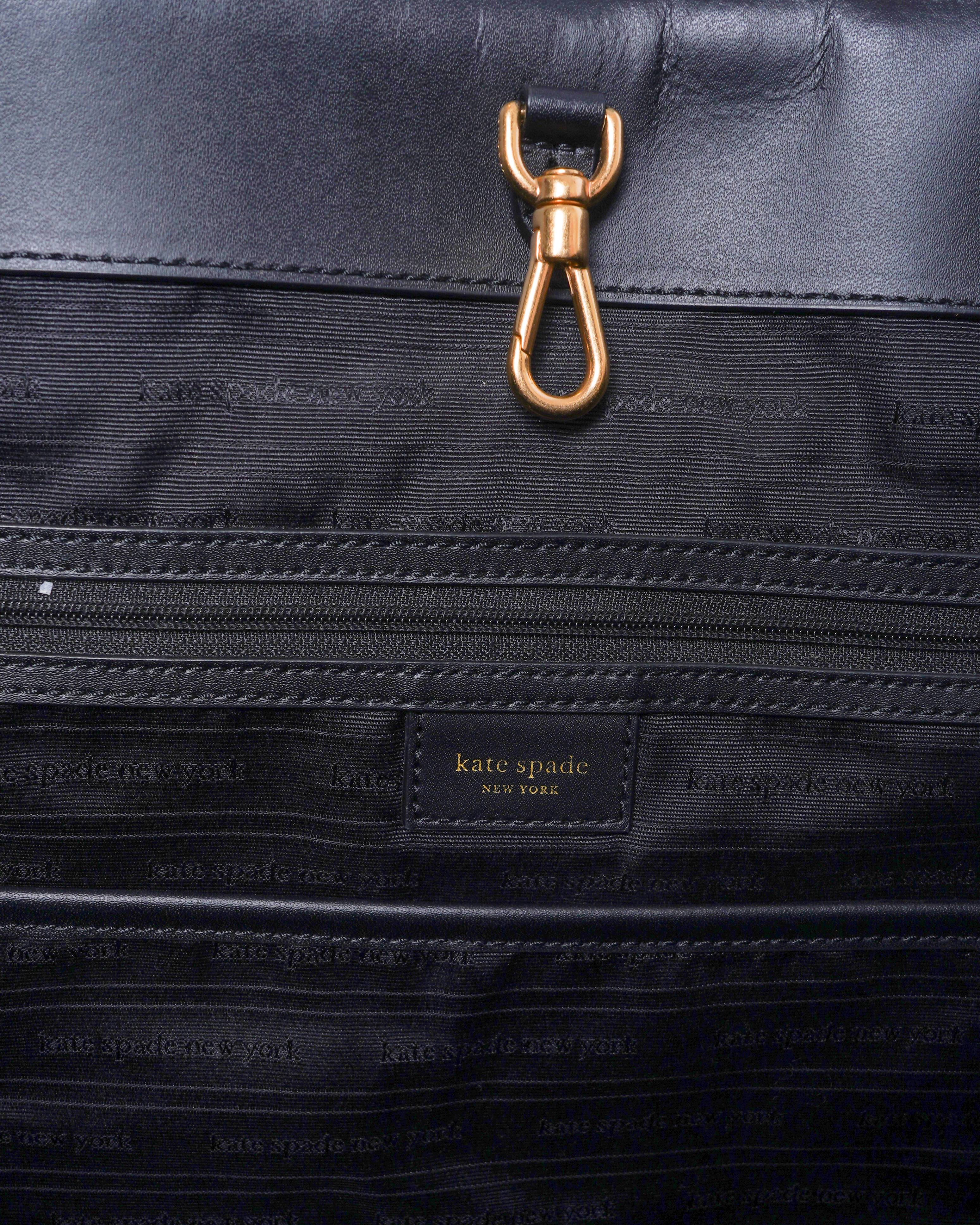 Kate Spade large manhattan plaid tote bag