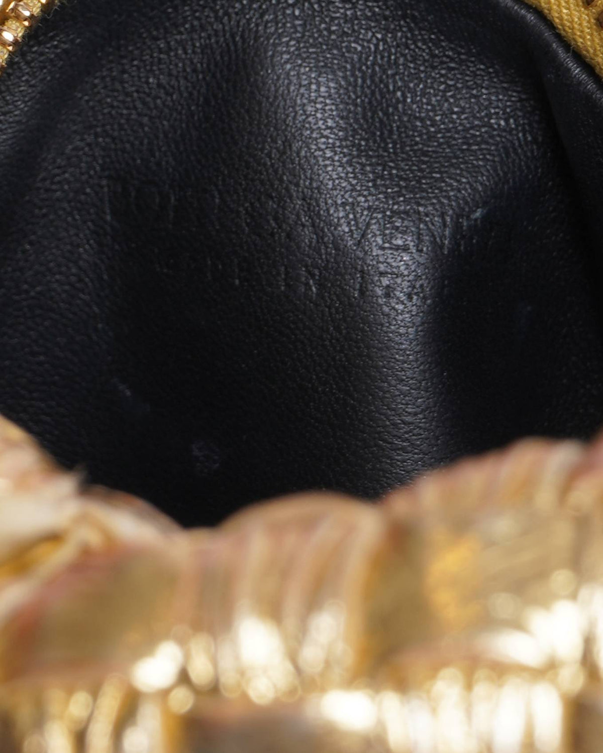 Bottega Veneta Mini Jodie Metallic Gold Intrecciato Handbag