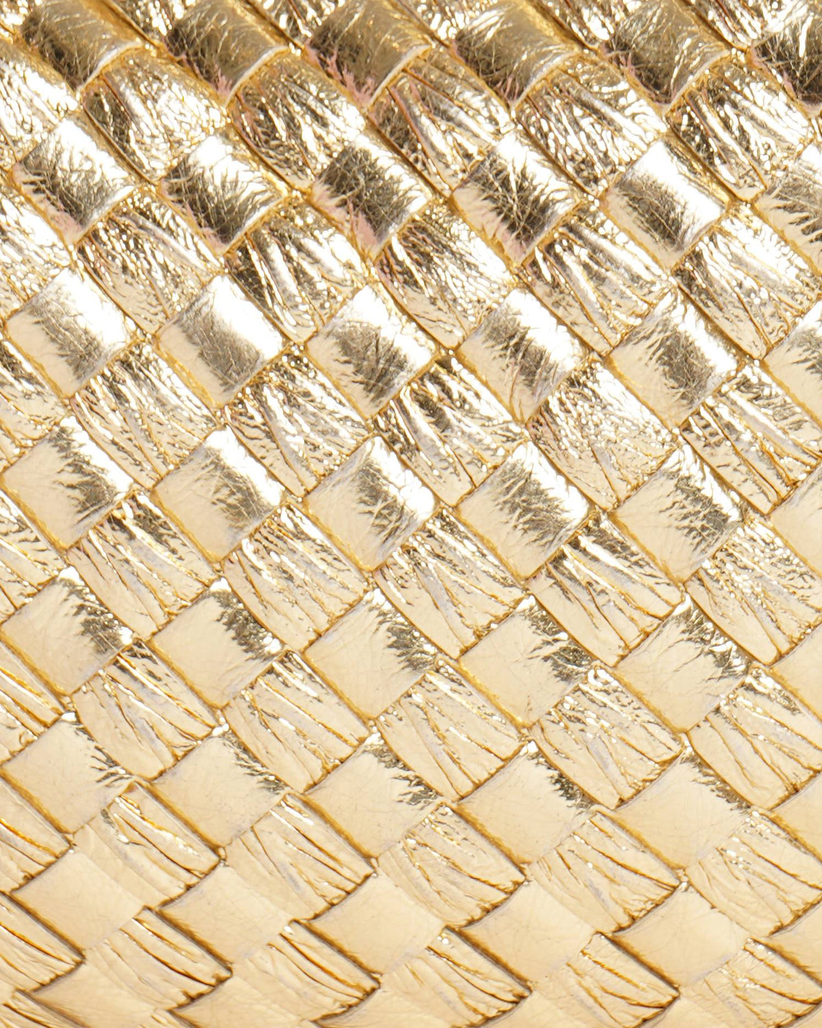 Bottega Veneta Mini Jodie Metallic Gold Intrecciato Handbag