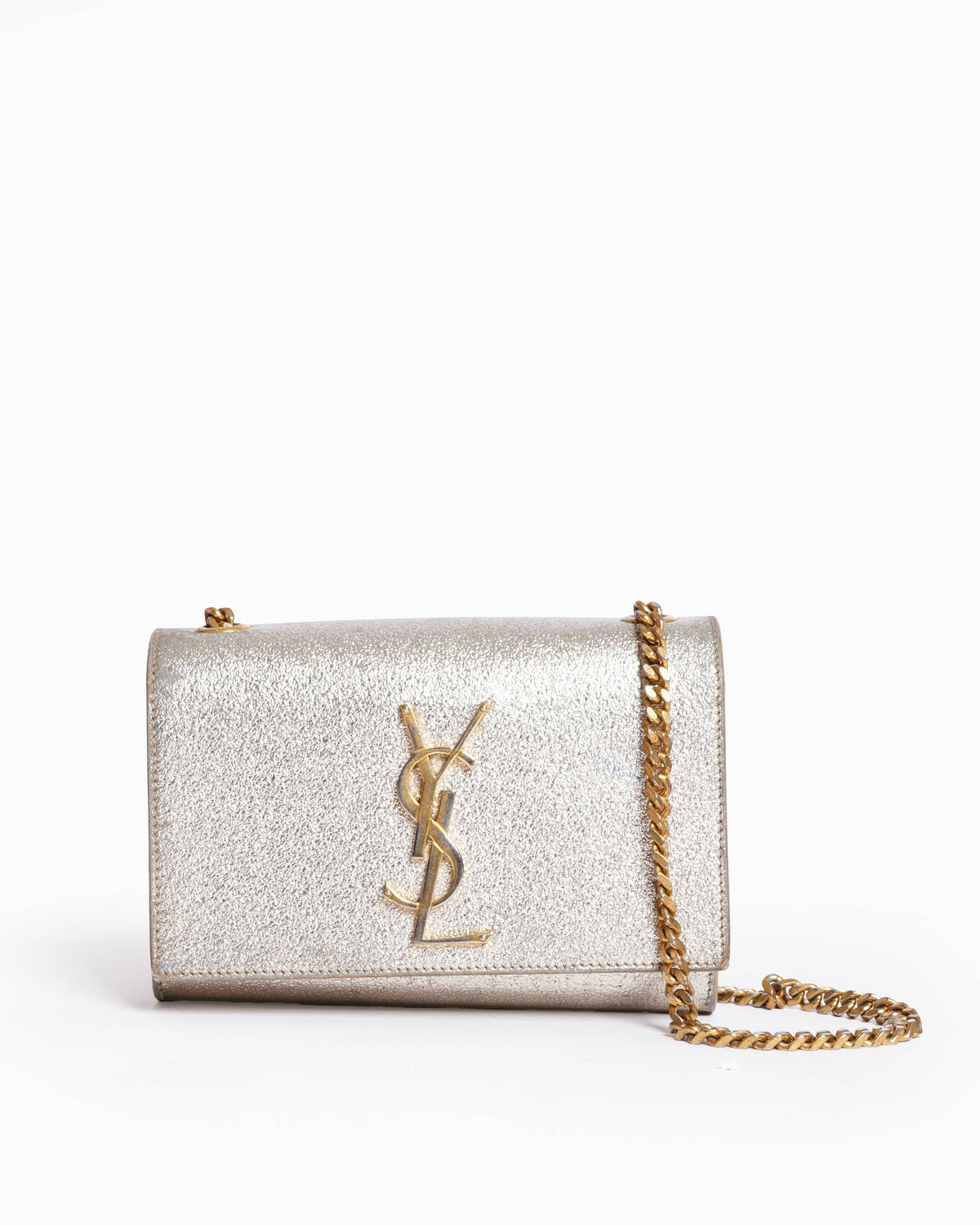 Saint Laurent Kate Gold leather shoulder bag