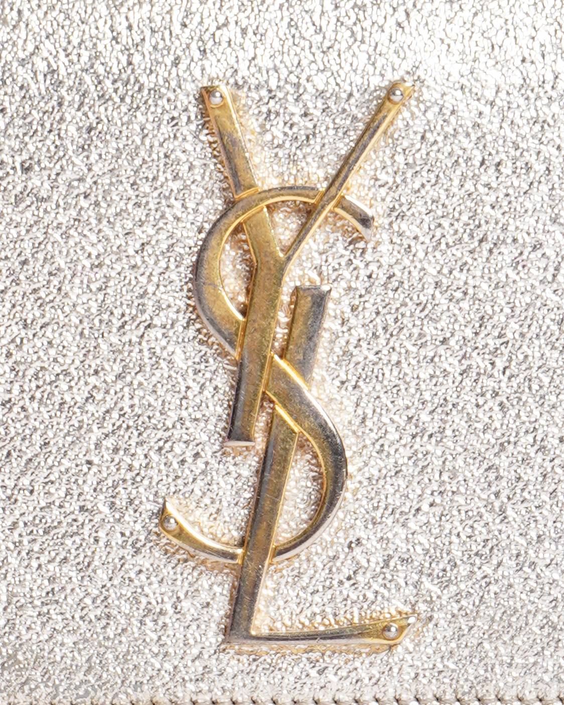 Saint Laurent Kate Gold leather shoulder bag