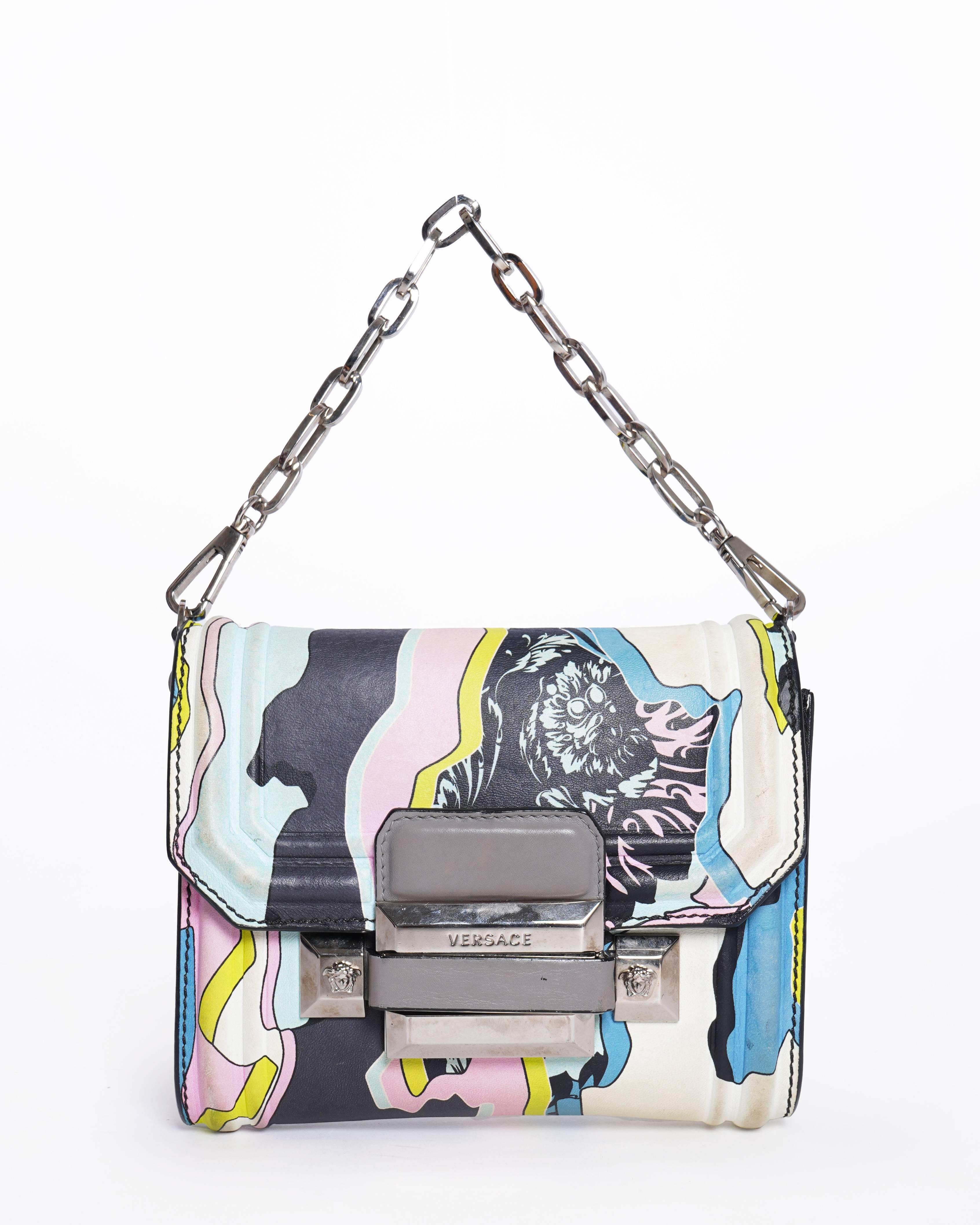 Versace printed graphic crossbody bag