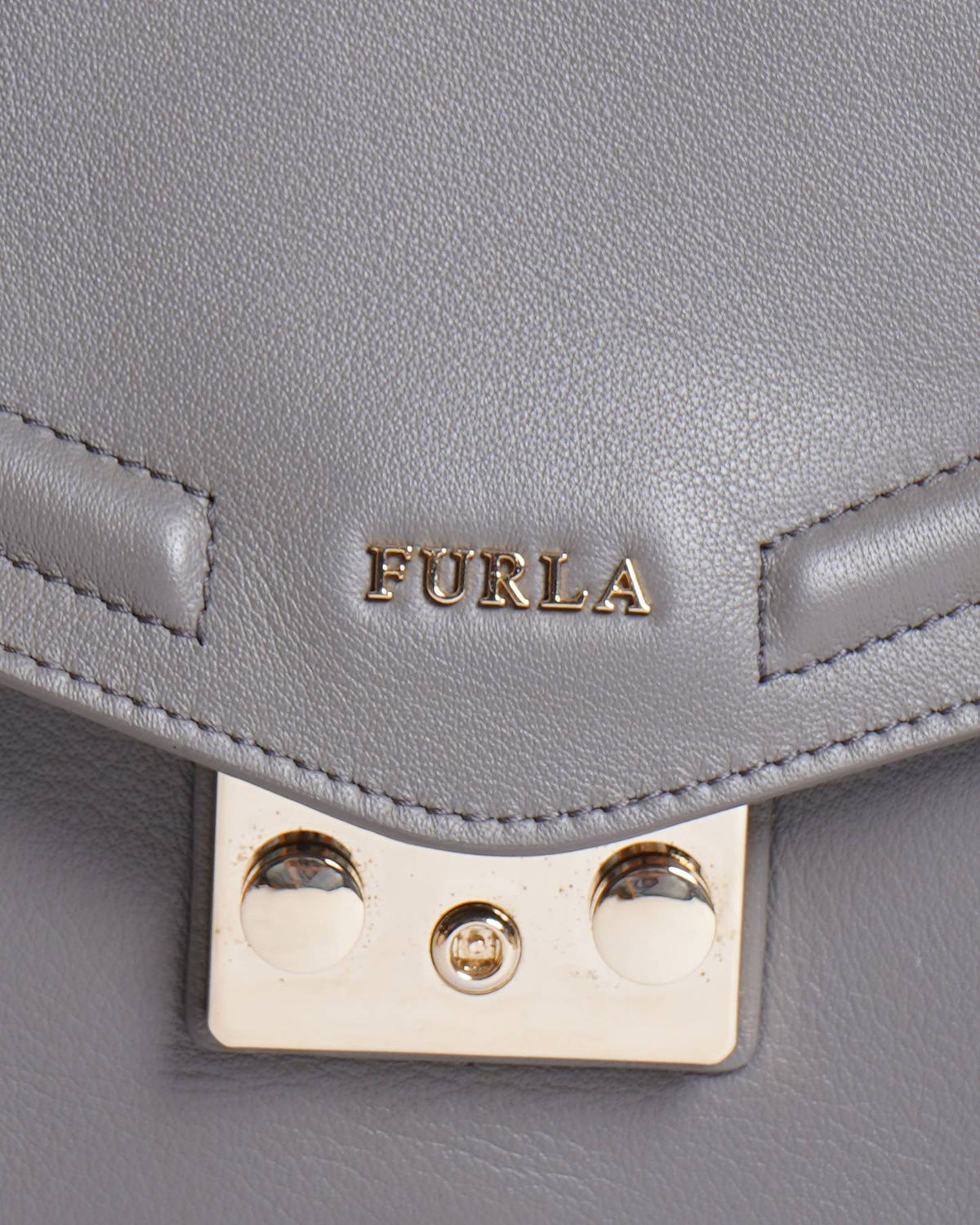 Furla 
Alice Leather Shoulder Bag in Grey