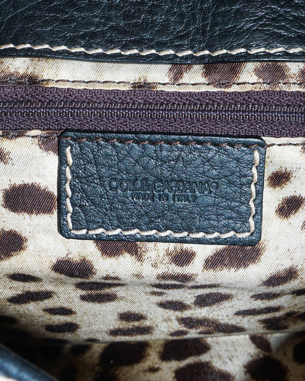 Dolce & Gabbana Studded Leather DG Flap Satchel Bag