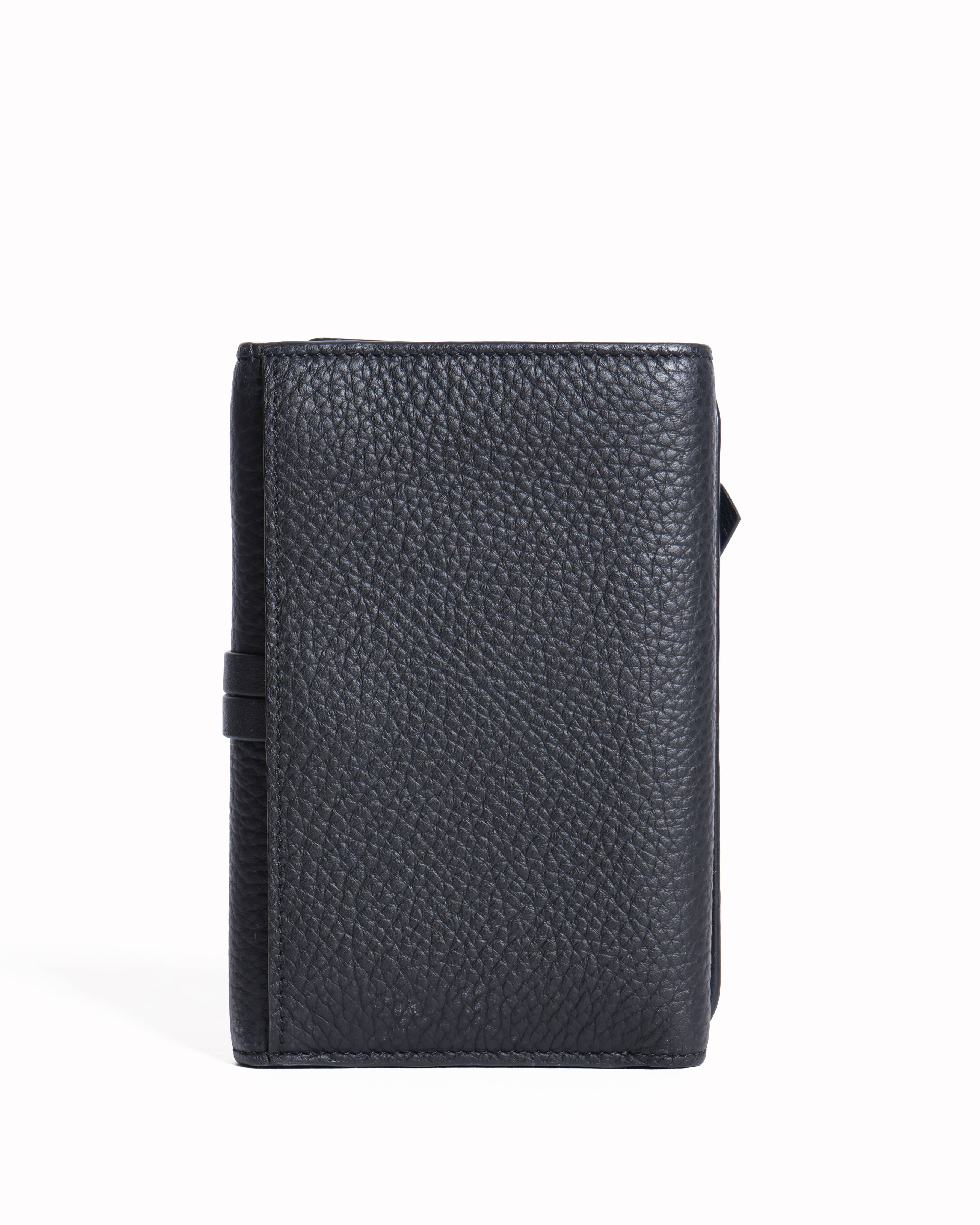 Chloe alphabet bi fold wallet in black