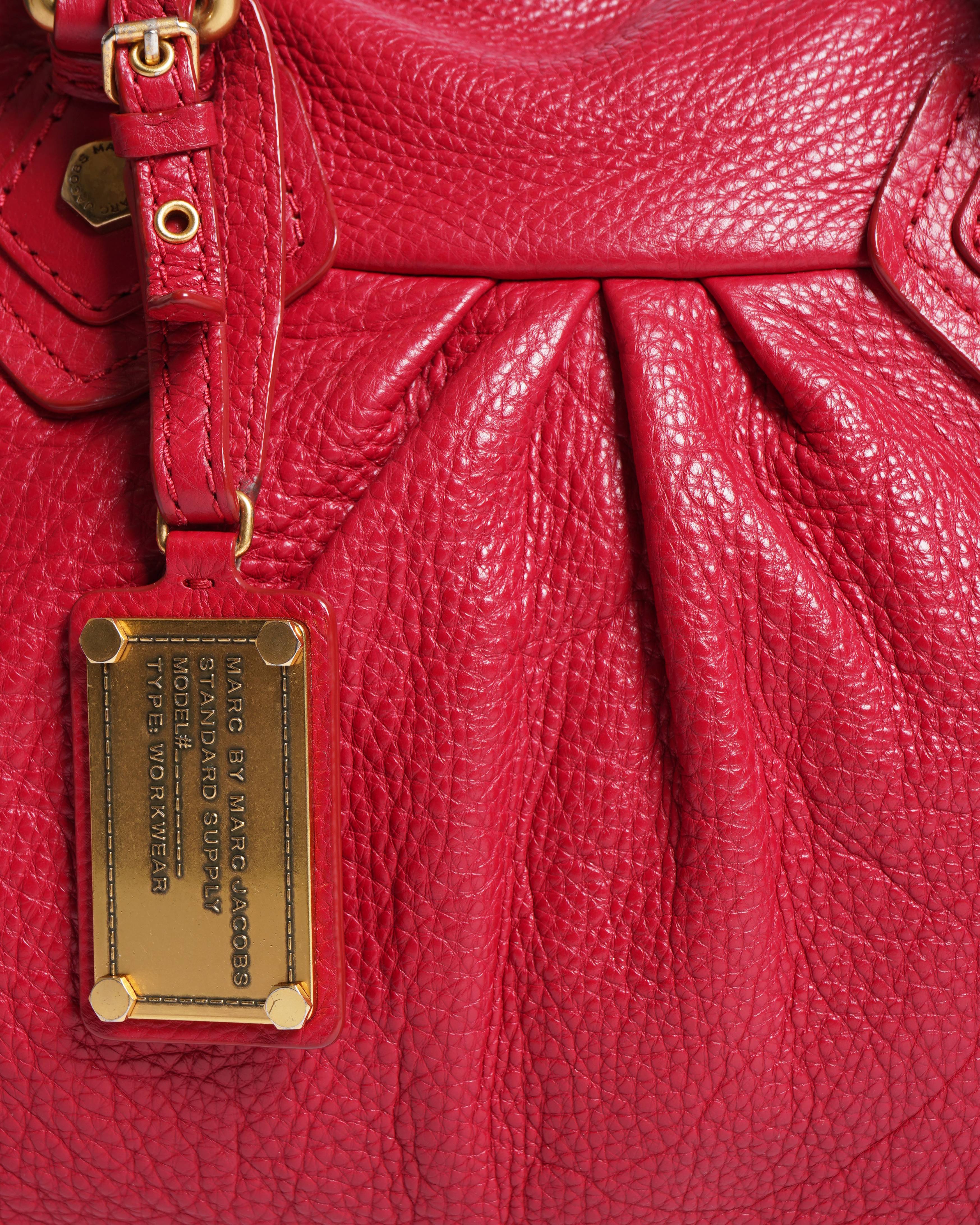 Marc Jacobs Dome Satchel shoulder bag in red