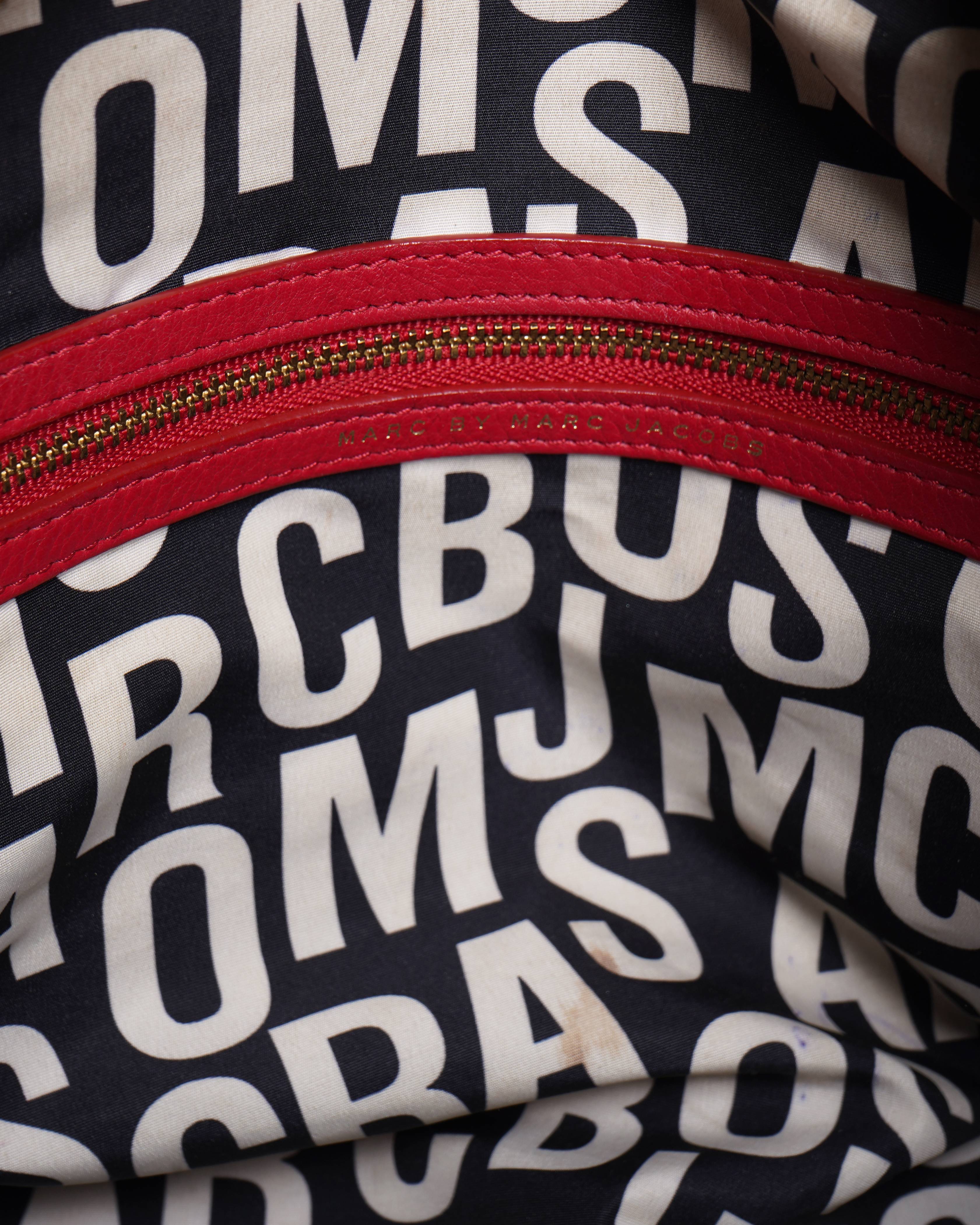 Marc Jacobs Dome Satchel shoulder bag in red