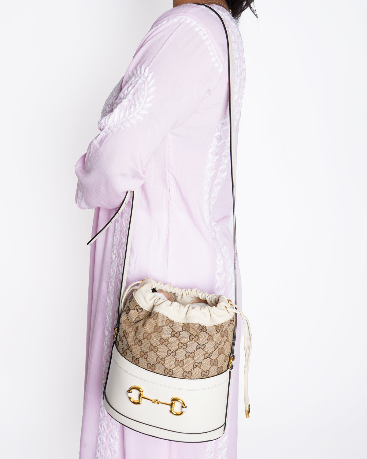 Gucci Horsebit 1955 Bucket leather crossbody bag