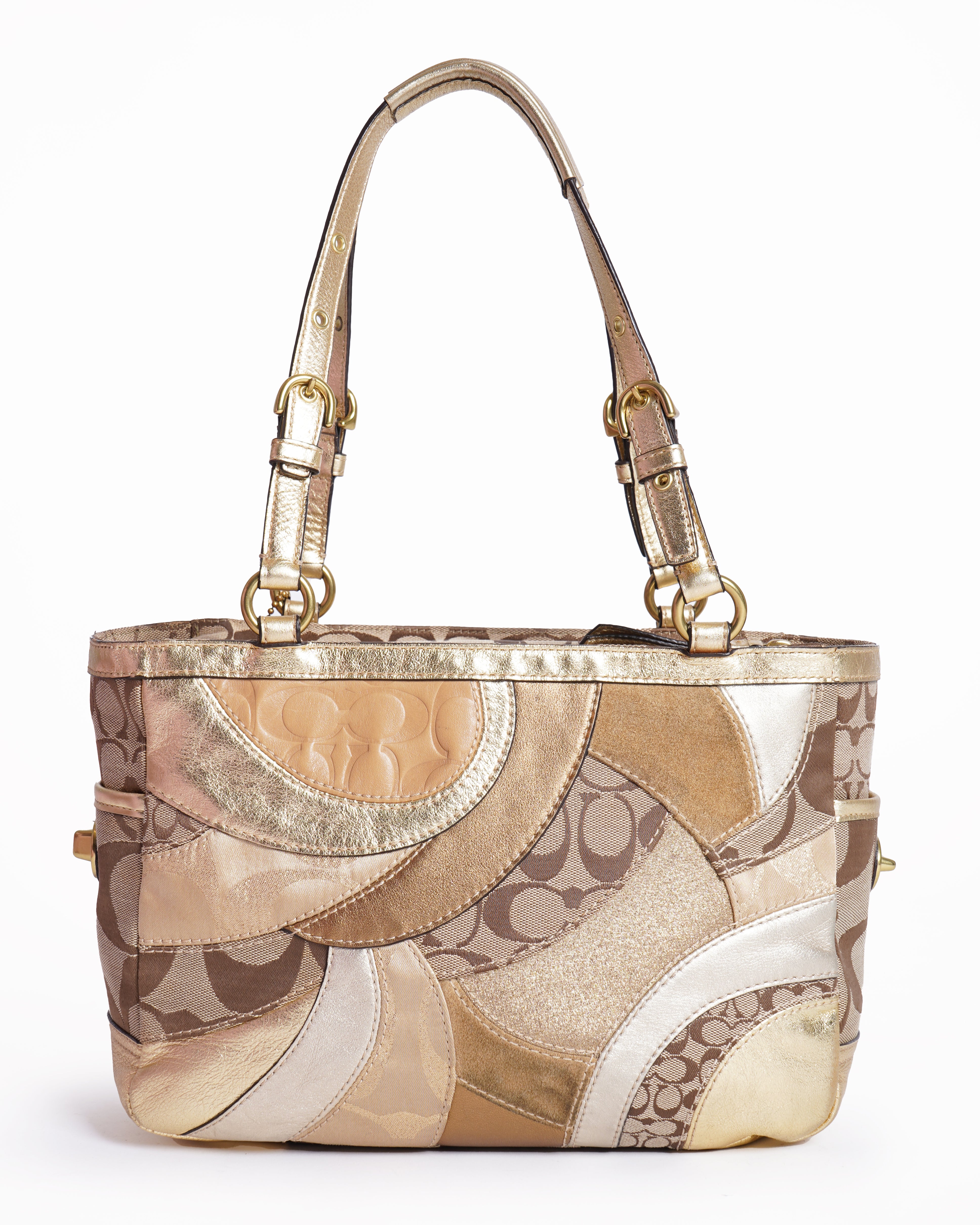 Coach Mosaic Patchwork Signature Tote Bag