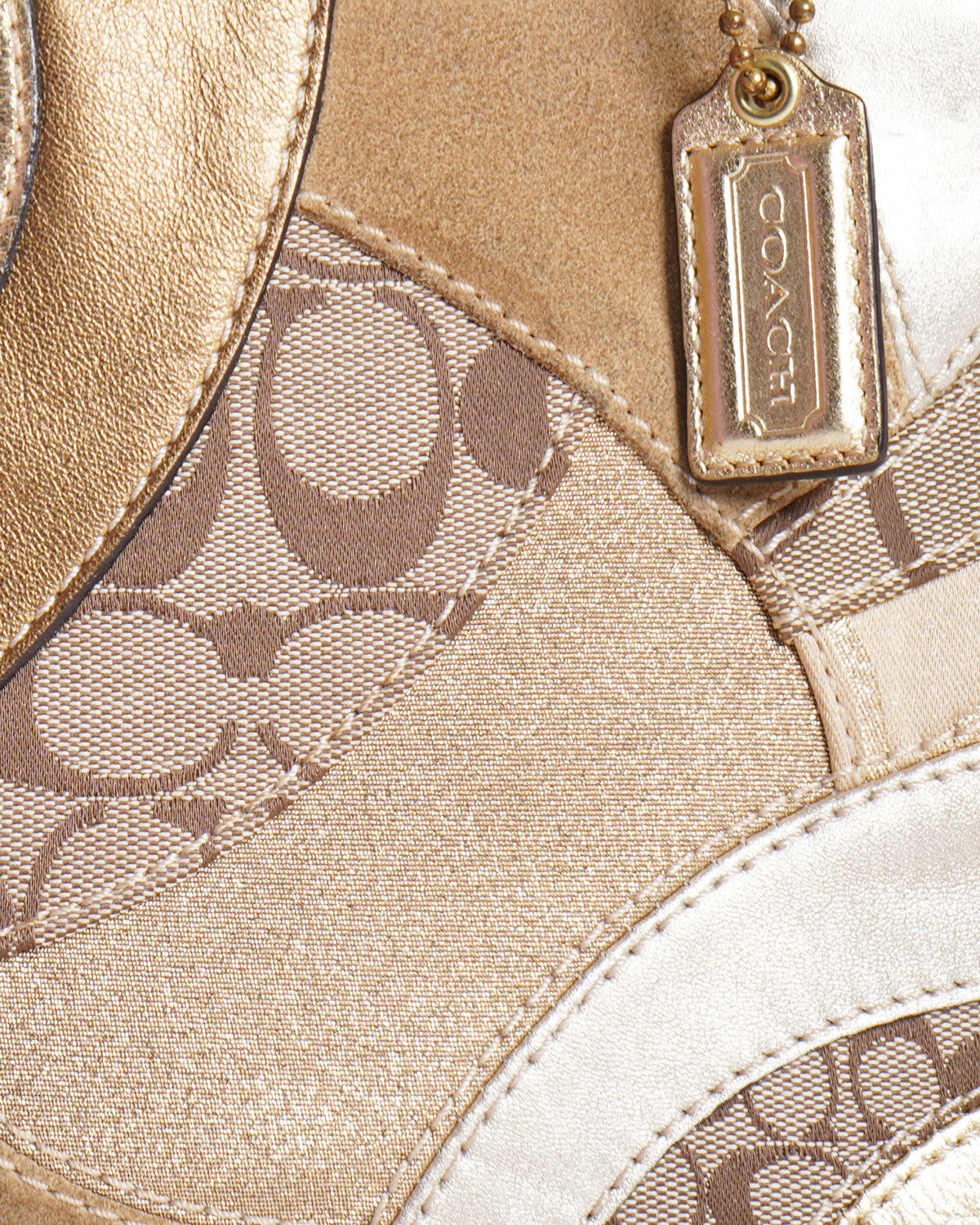 Coach Mosaic Patchwork Signature Tote Bag