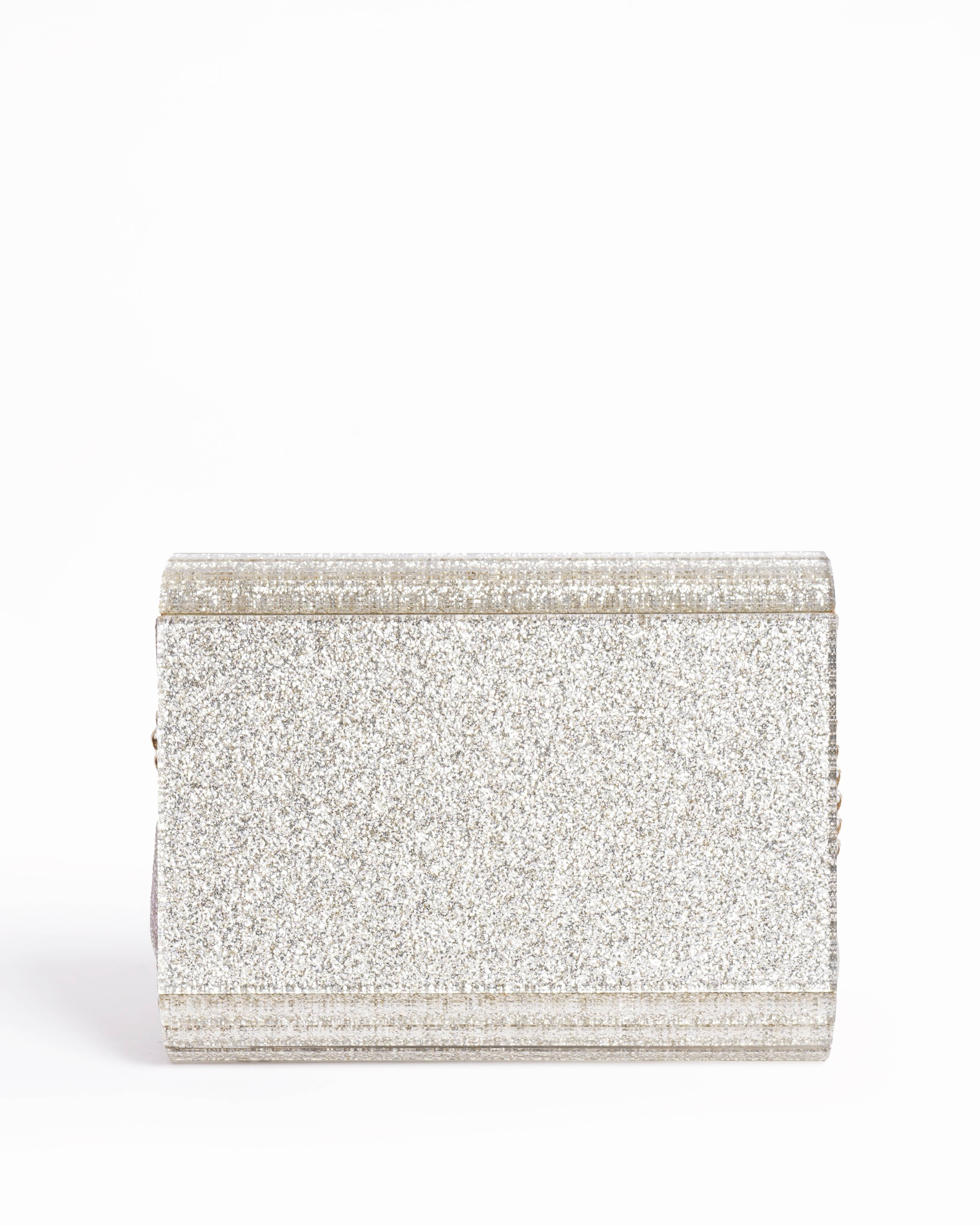 Jimmy choo candy metallic silver shoulder bag