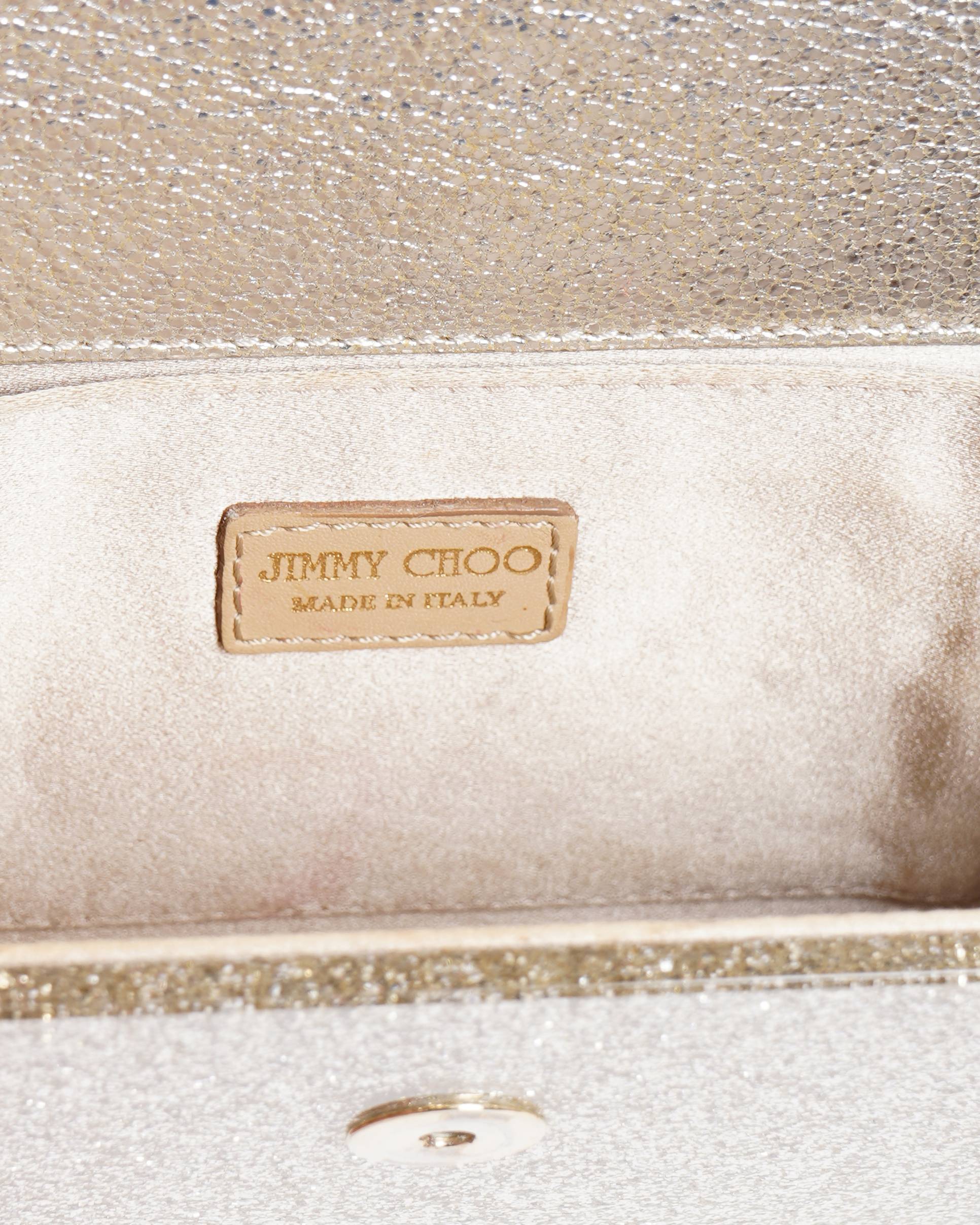 Jimmy choo candy metallic silver shoulder bag