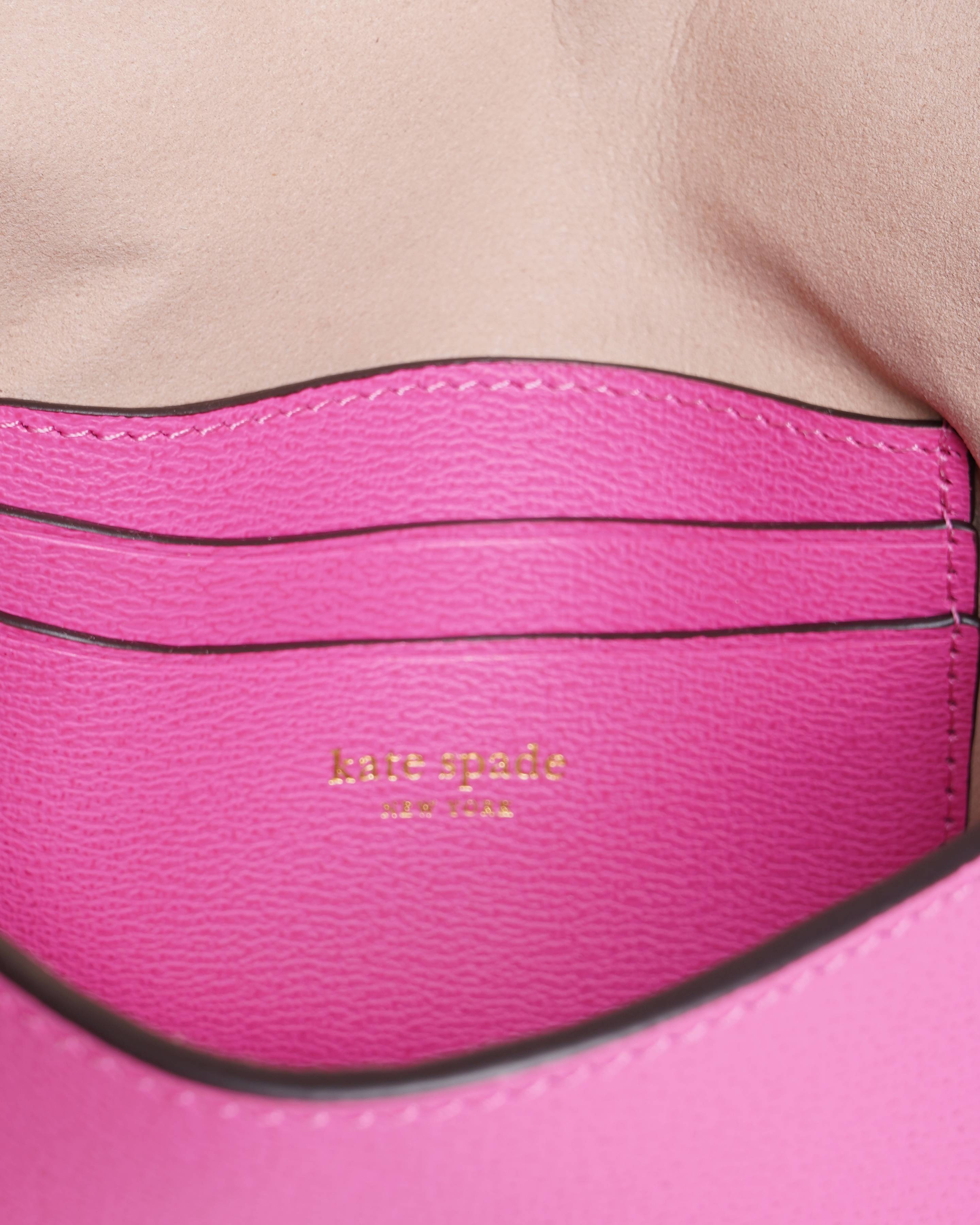 New Kate spade textured pink chain crossbody bag