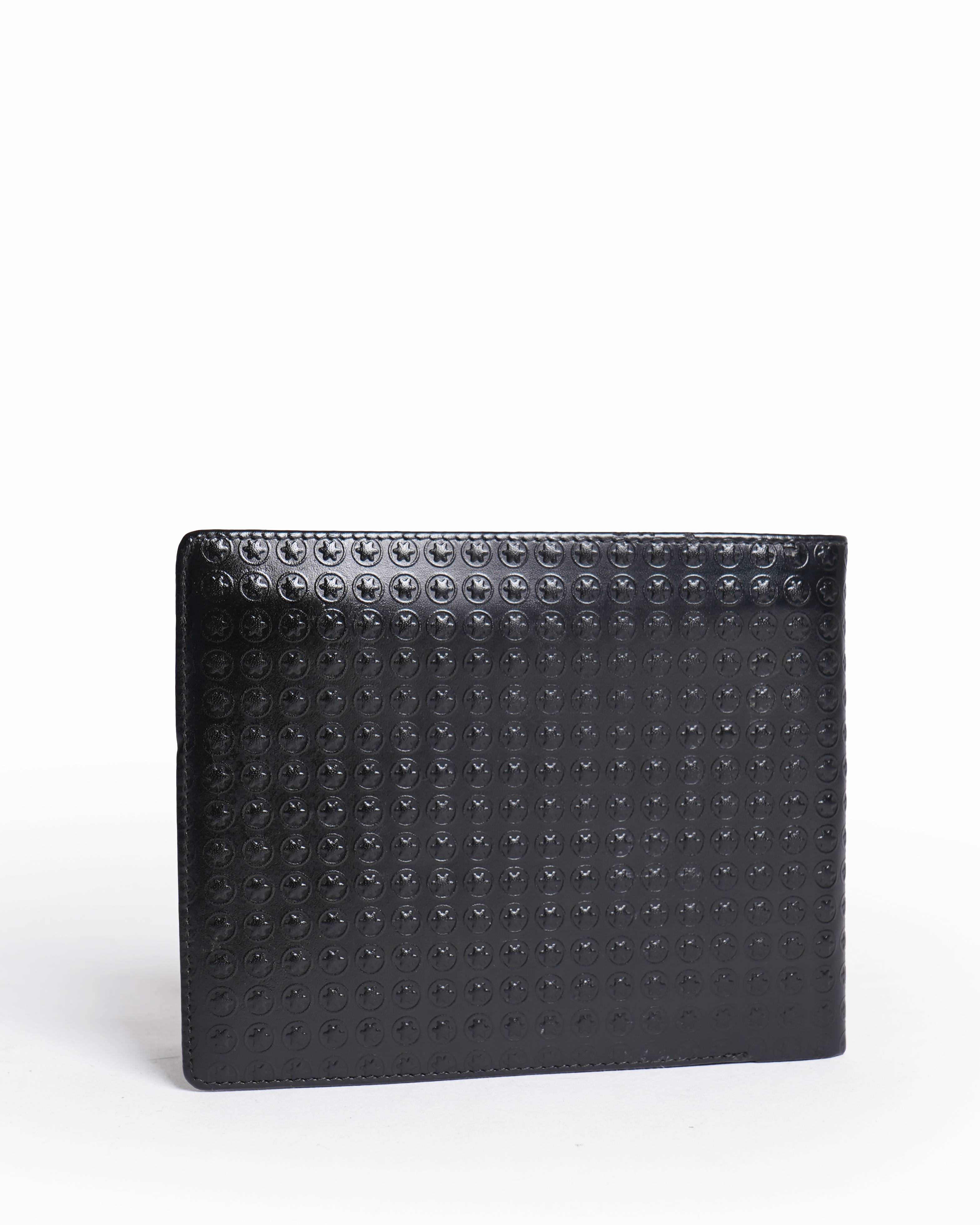 Mont Blanc black Star Logo Embossed wallet
