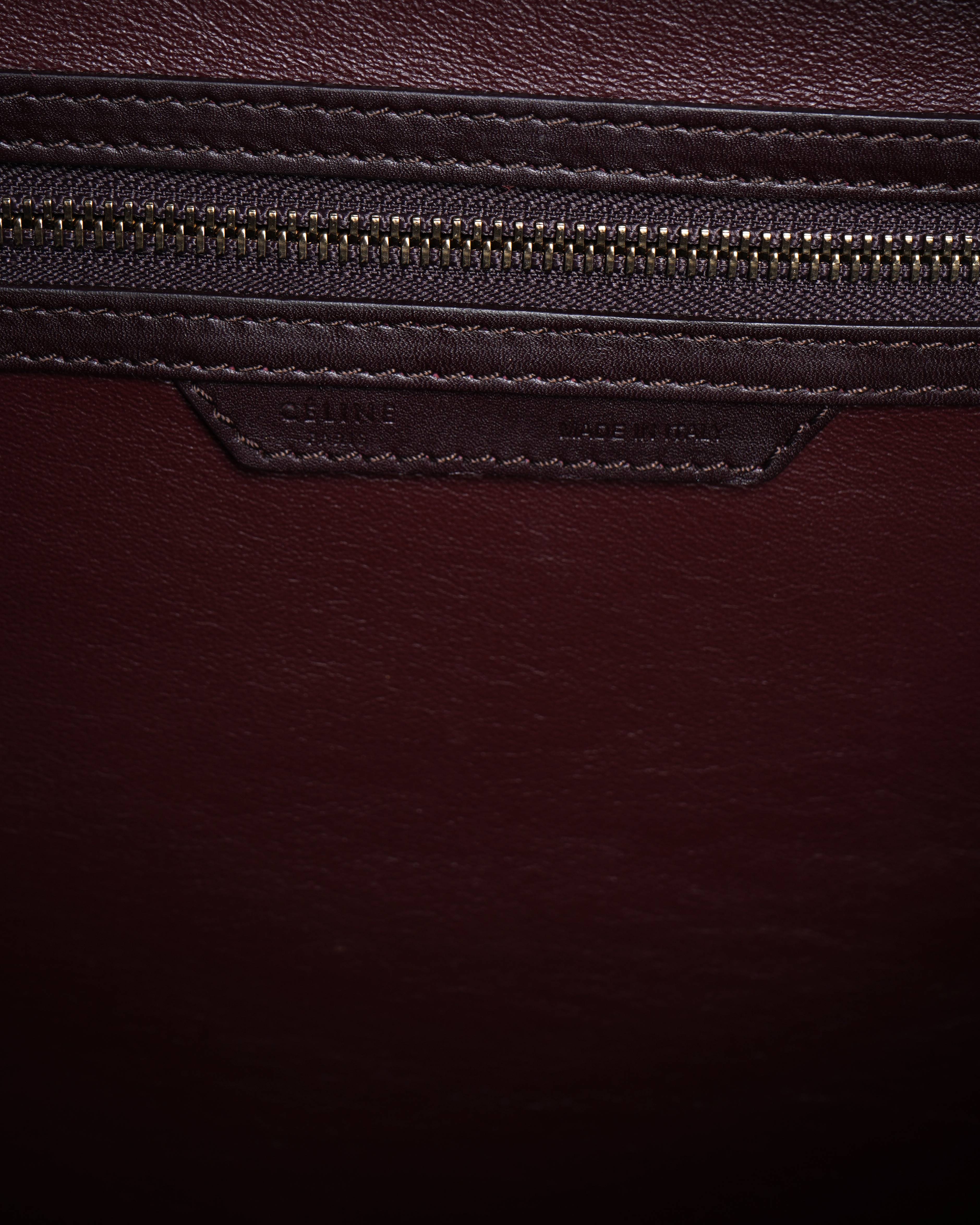 Celine Tri Color Leather Mini Luggage Tote