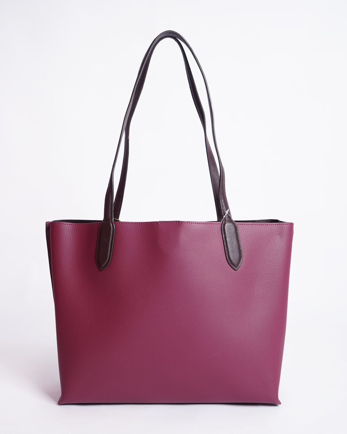 New Coach willow large tote bag in burgundy