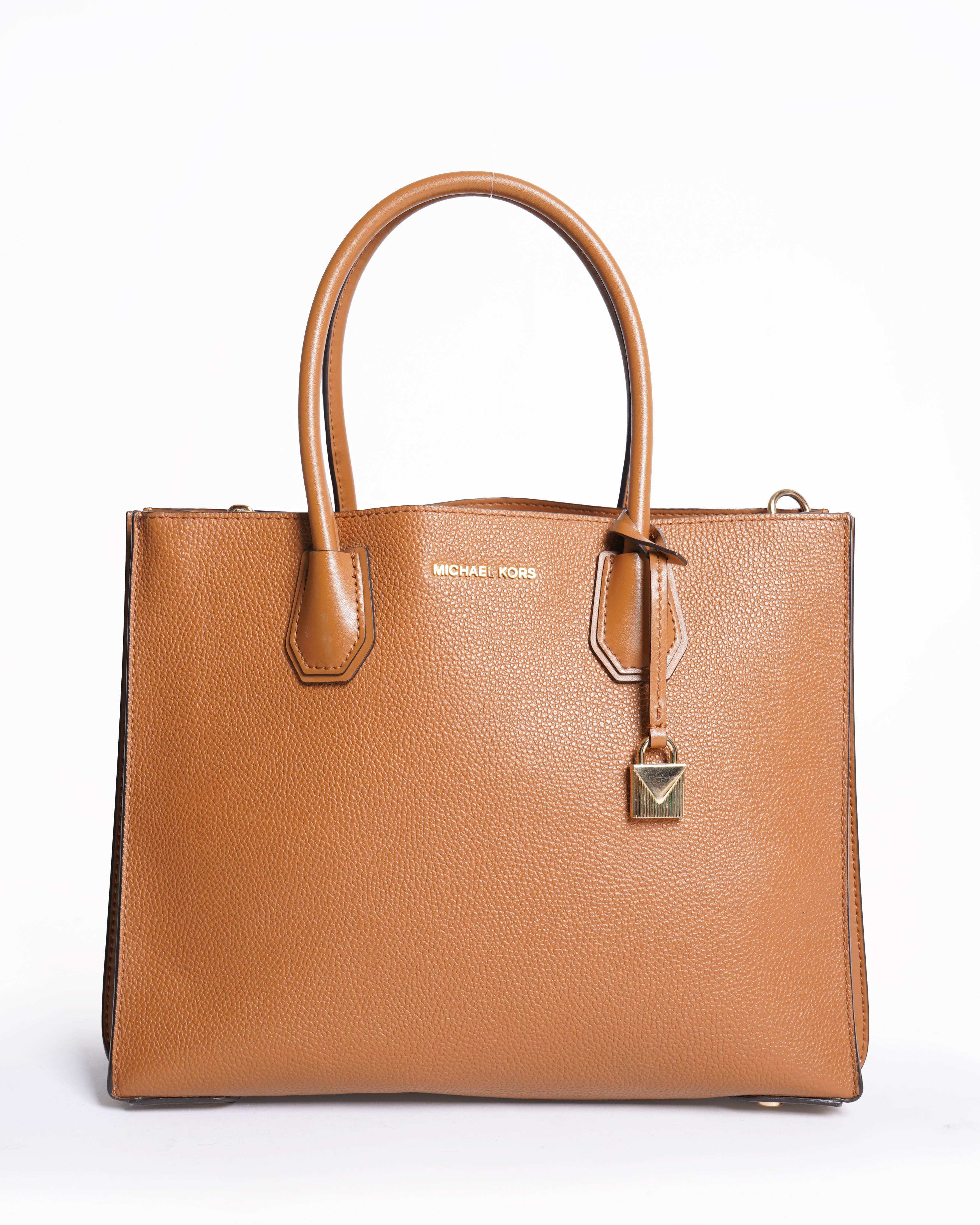 Michael Kors Mercer Tote Bag In Brown WIth Detachable Shoulder Strap