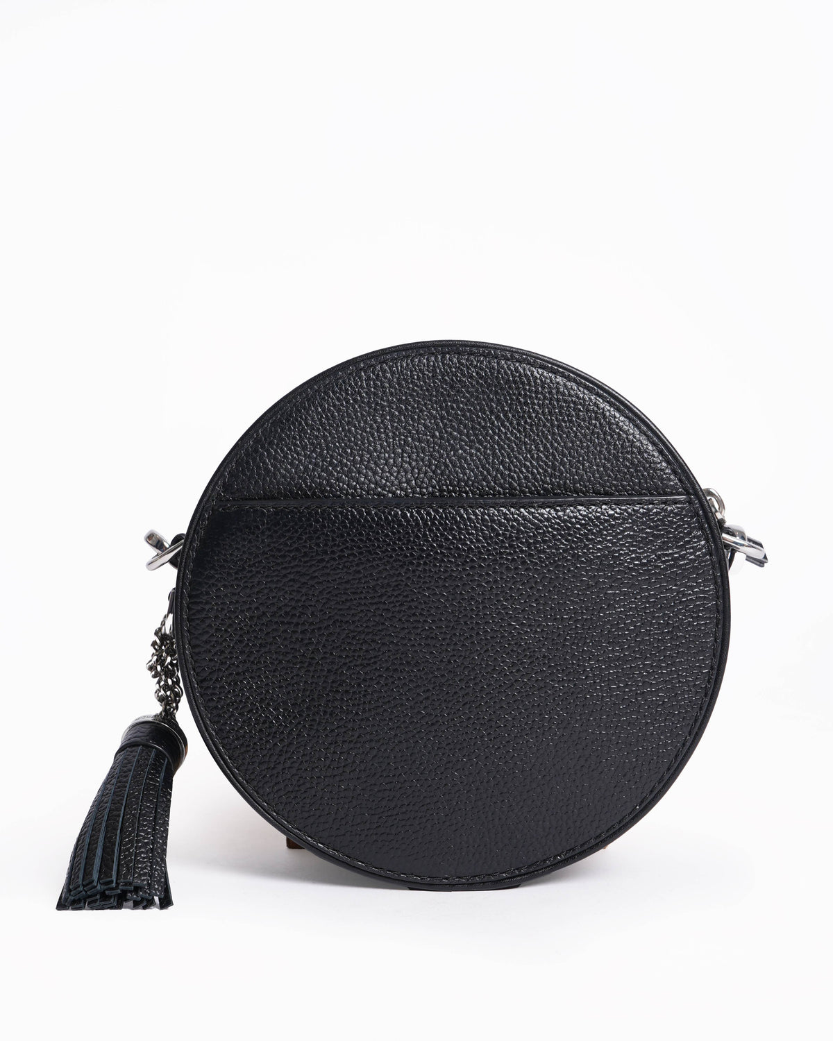Michael Kors Logo Tape Pebbled Leather Canteen Crossbody Bag
