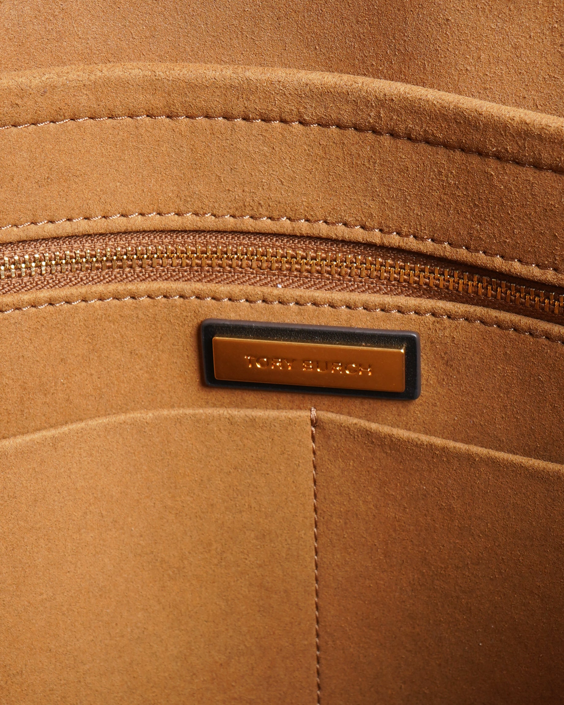 Tory Burch Black/Off-White T Monogram Embossed Leather Tote