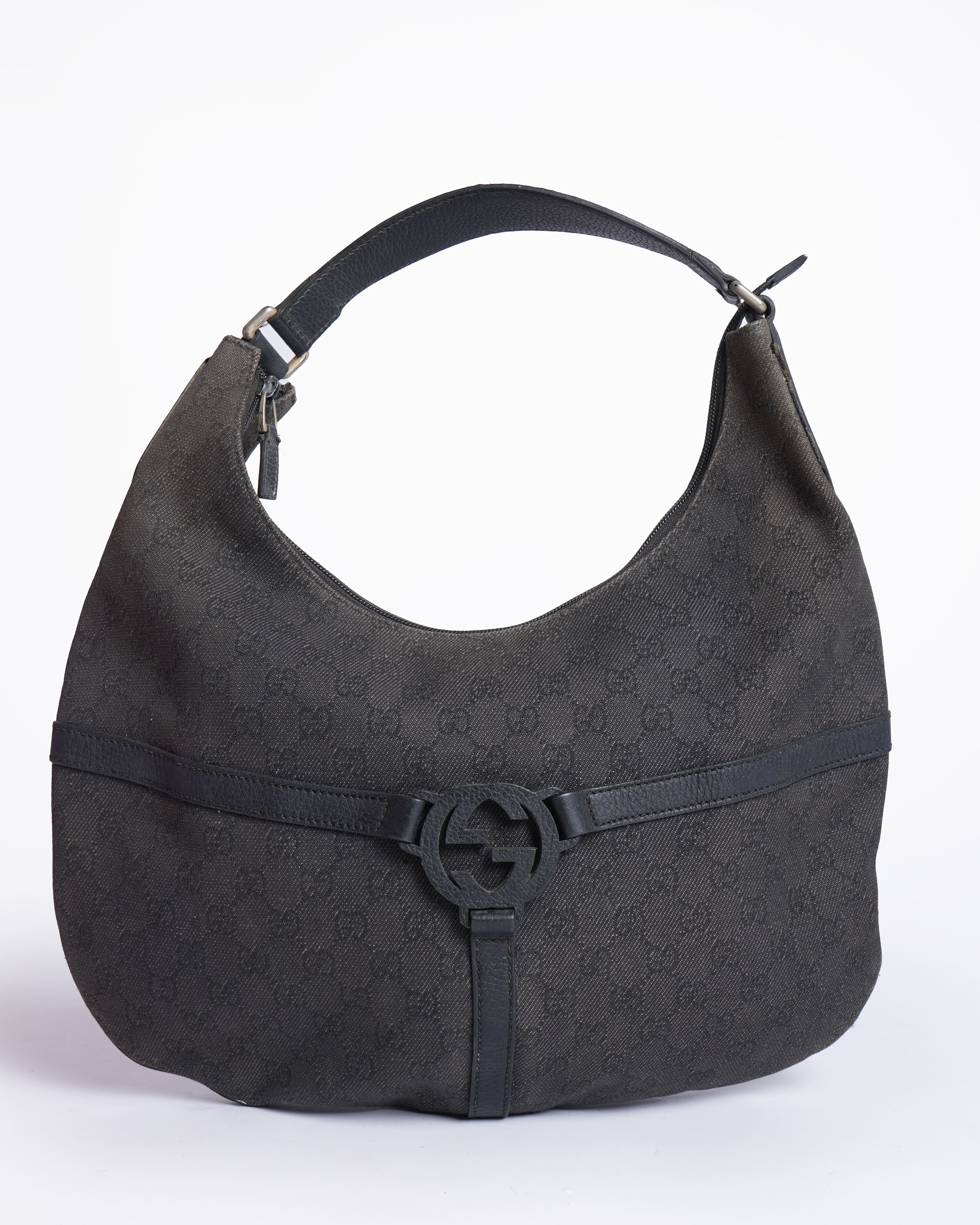 Gucci GG Canvas & Leather Shoulder Bag