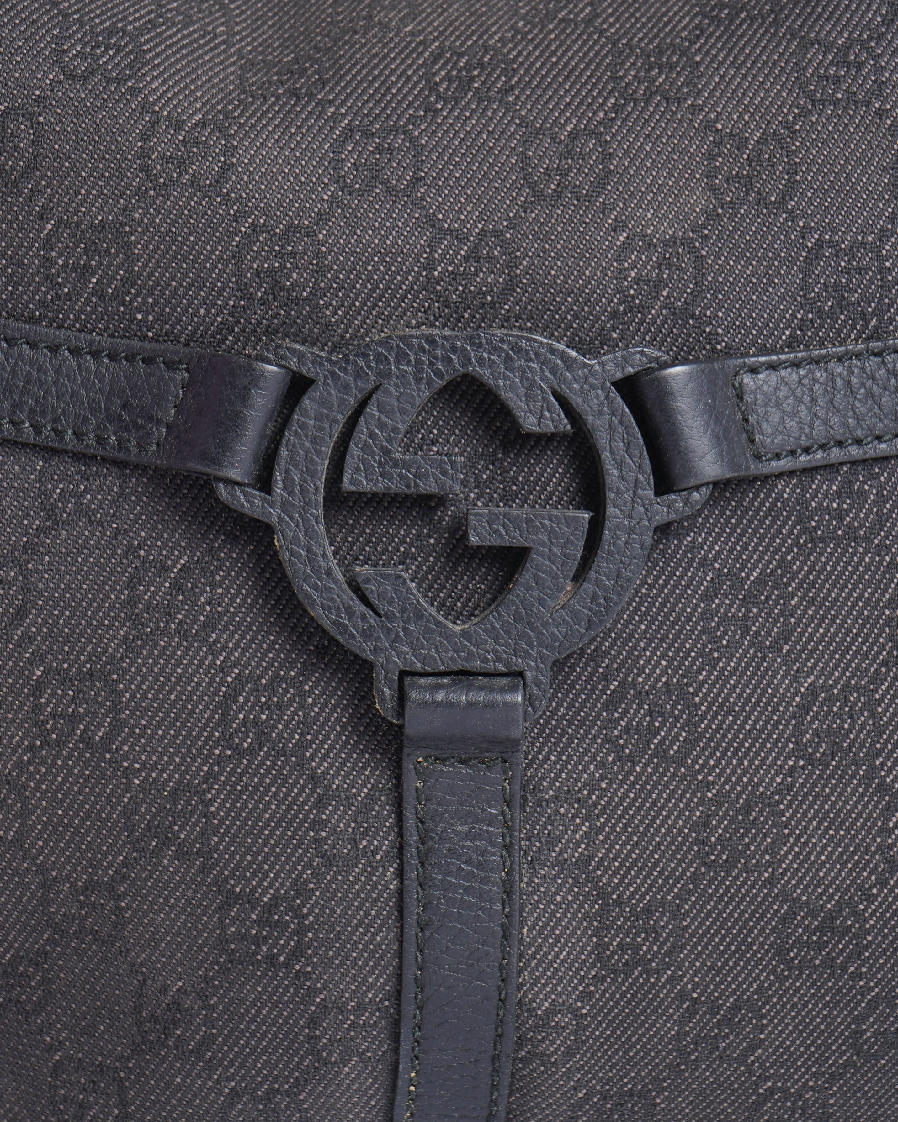 Gucci GG Canvas & Leather Shoulder Bag