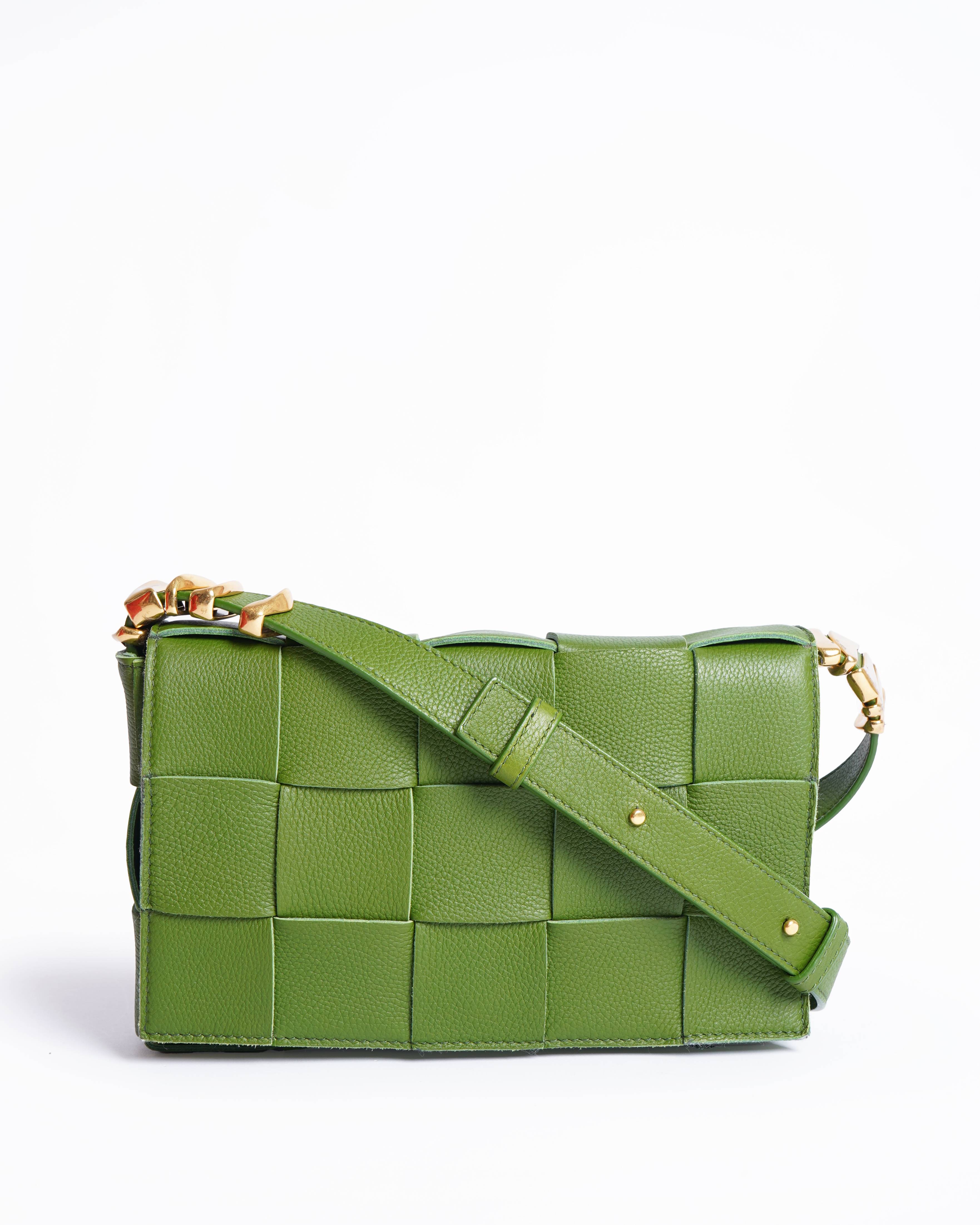 New Bottega veneta cassette crossbody bag in green