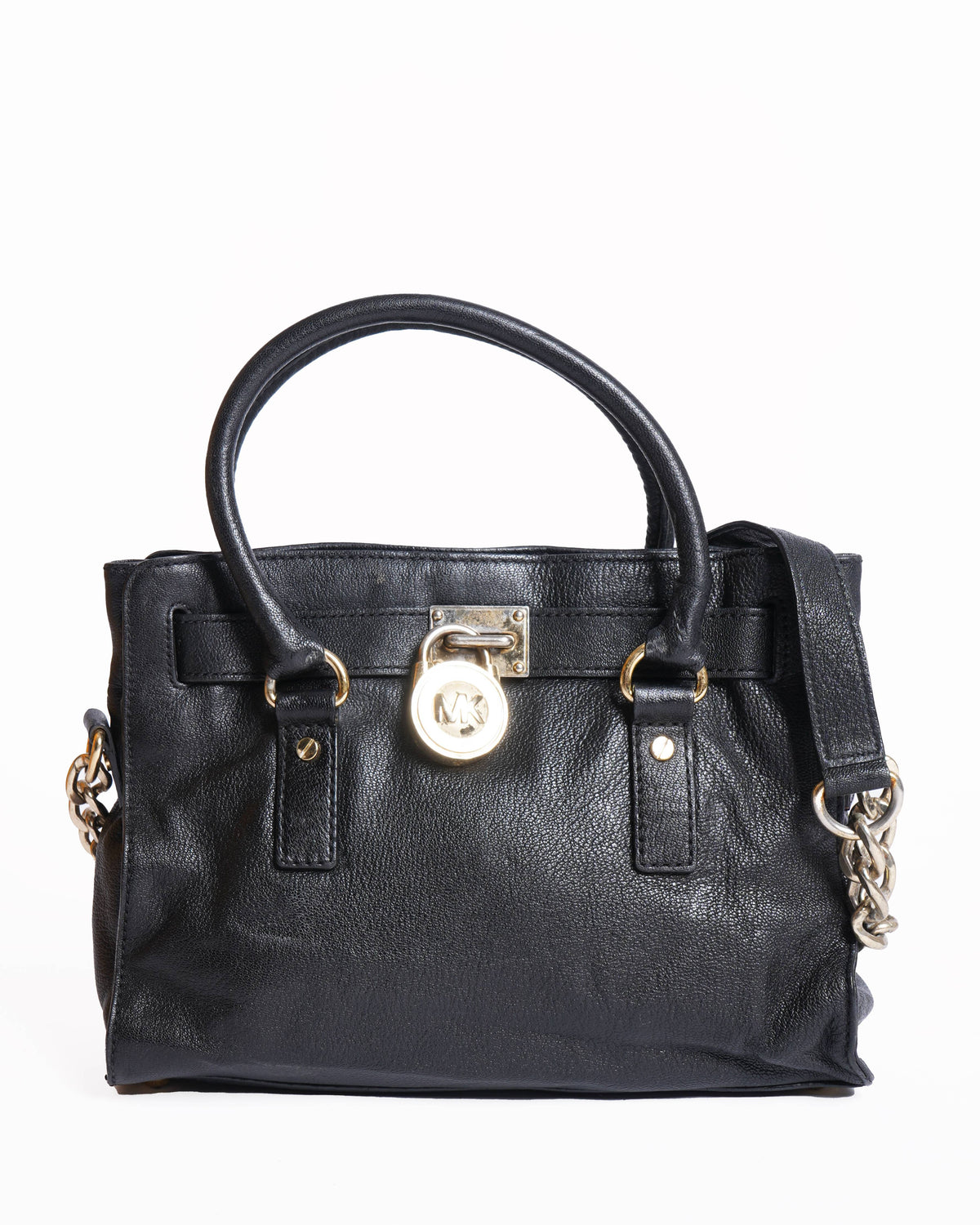 Michael Kors 
Black Pebbled Leather Hamilton East West Tote