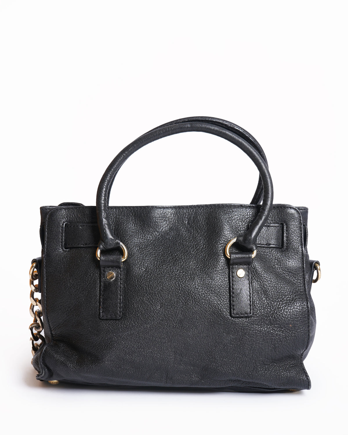 Michael Kors 
Black Pebbled Leather Hamilton East West Tote