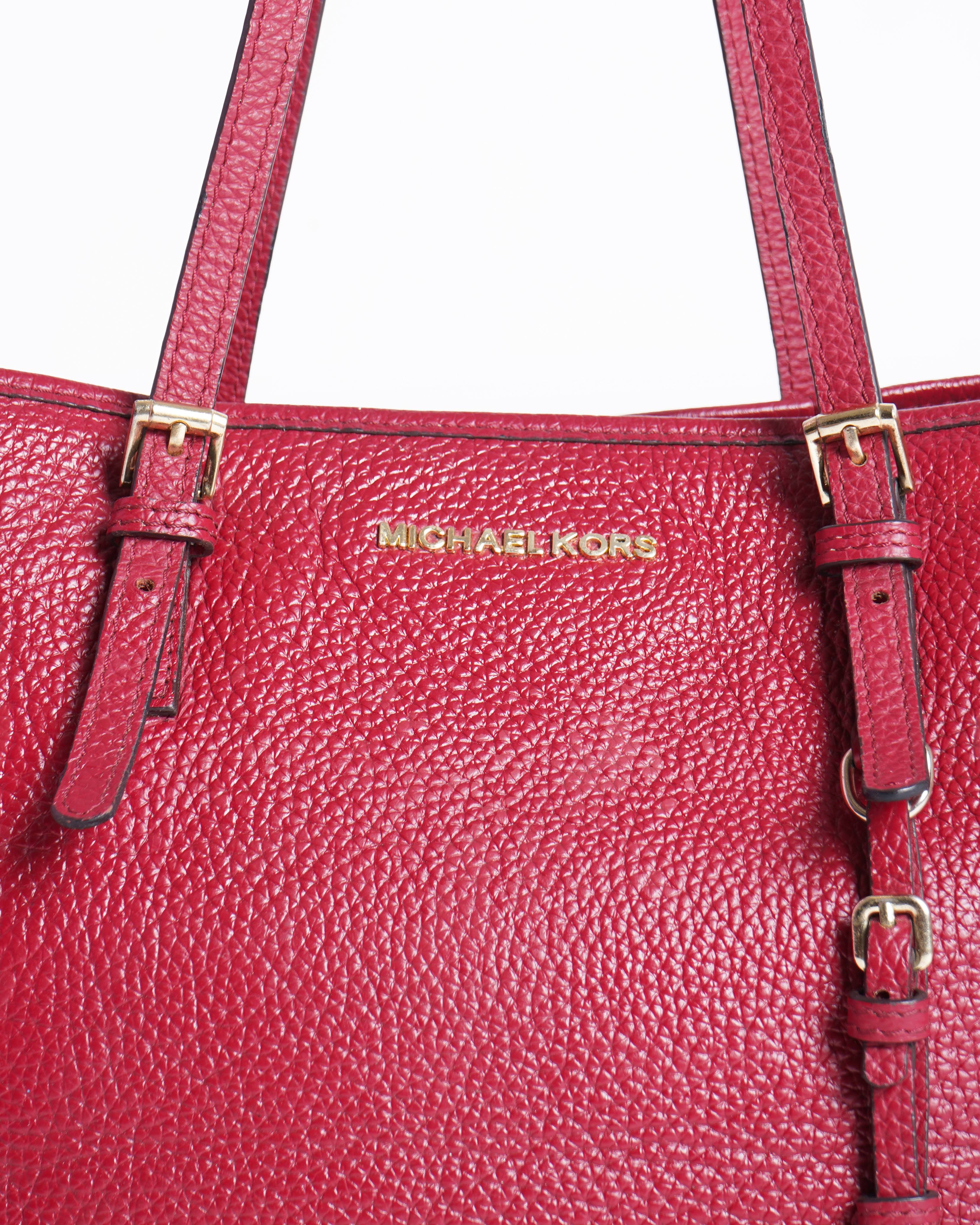 Michael Kors 
Red jet set tote