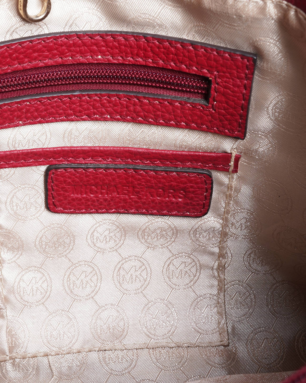 Michael Kors 
Red jet set tote