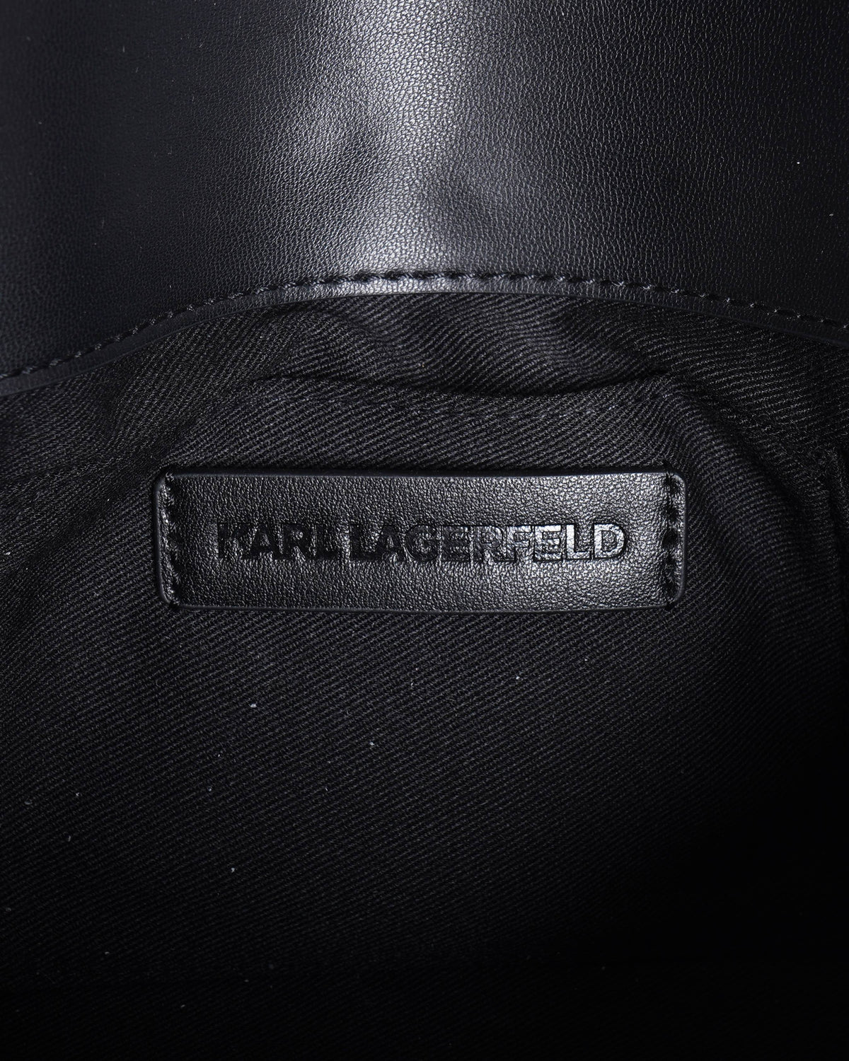 New Karl Lagerfeld Black K Soiree Rhinestone Clutch Bag