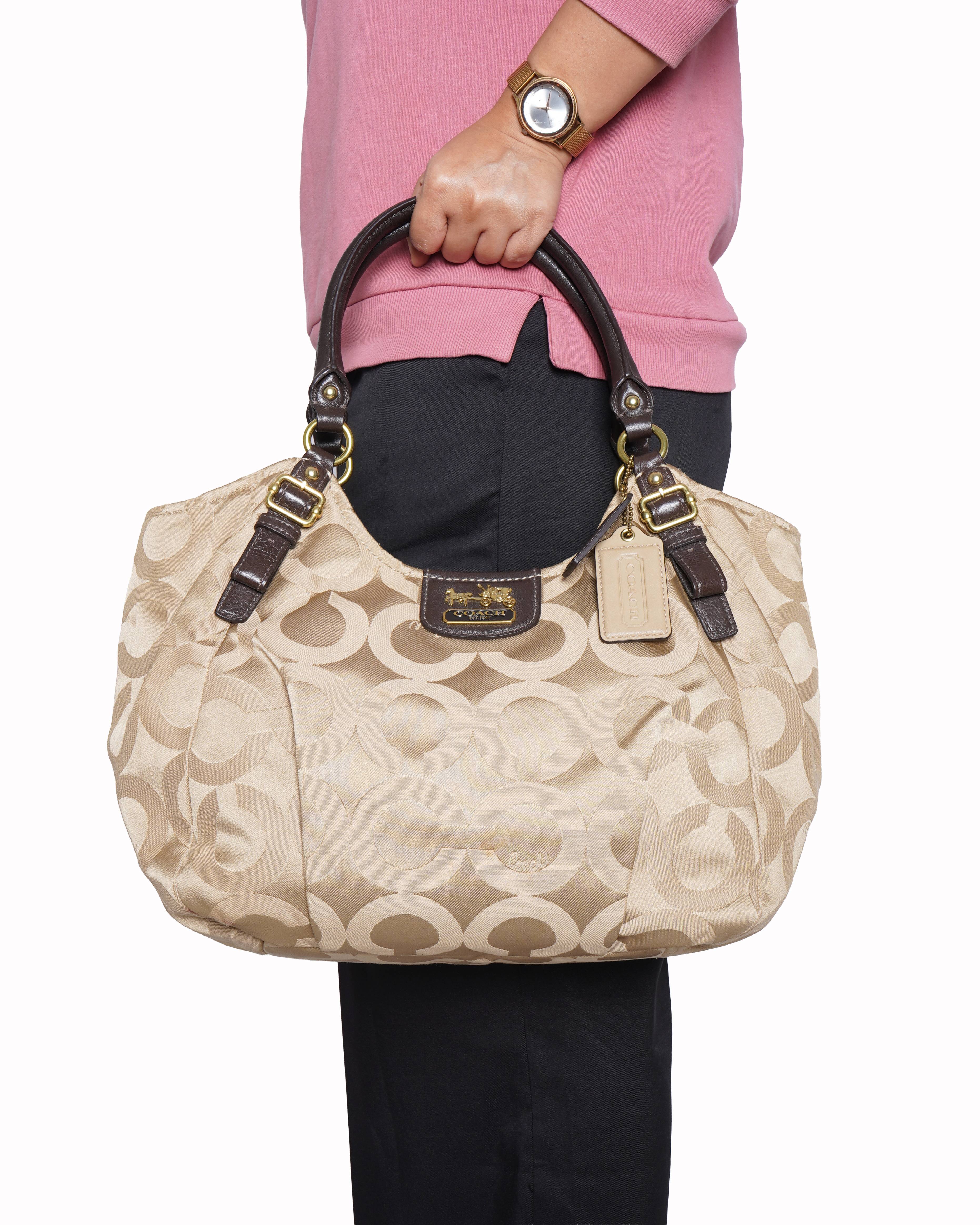Coach Madison Op Art Abigail satchel handbag