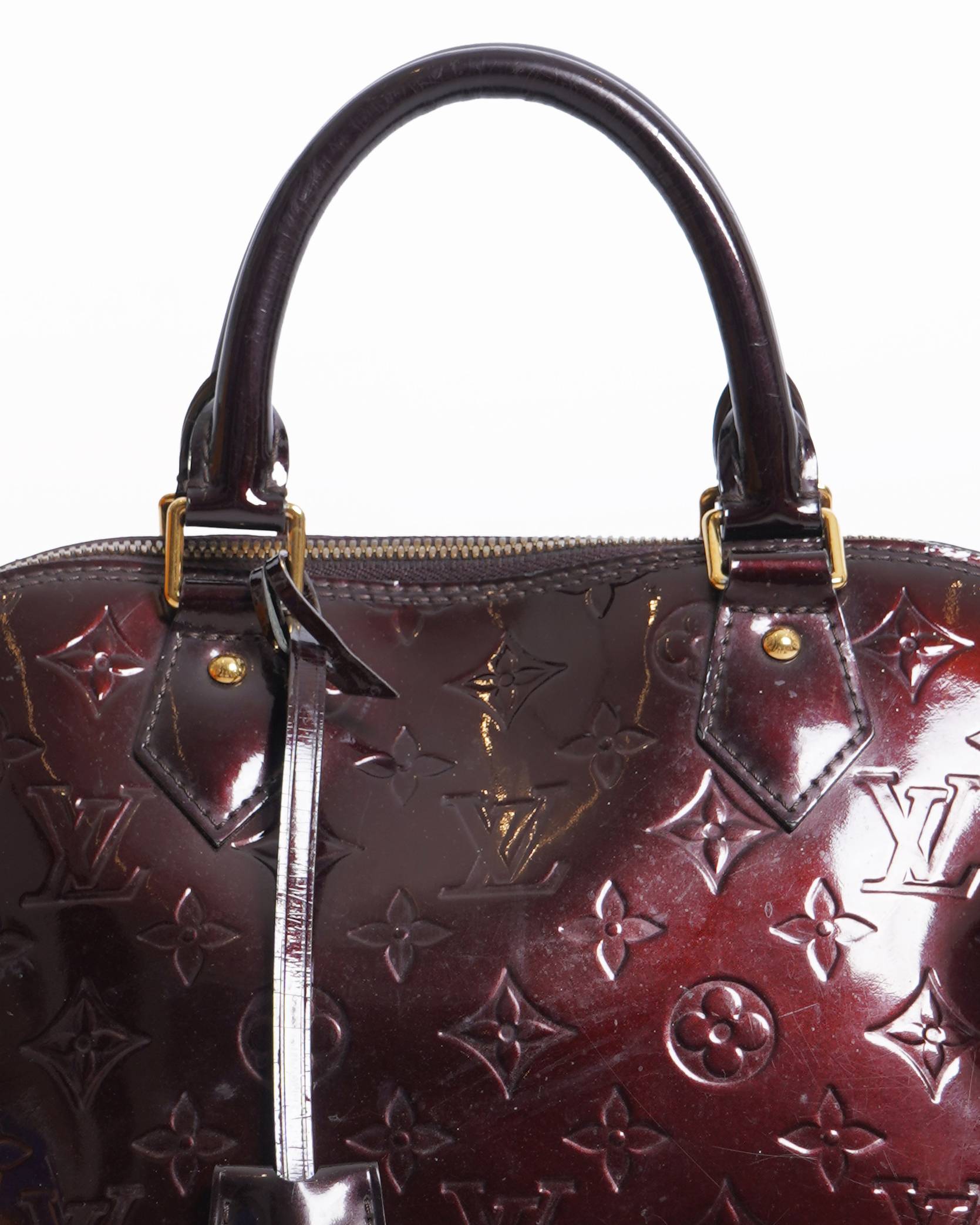 Louis Vuitton GM vernis amarante handbag