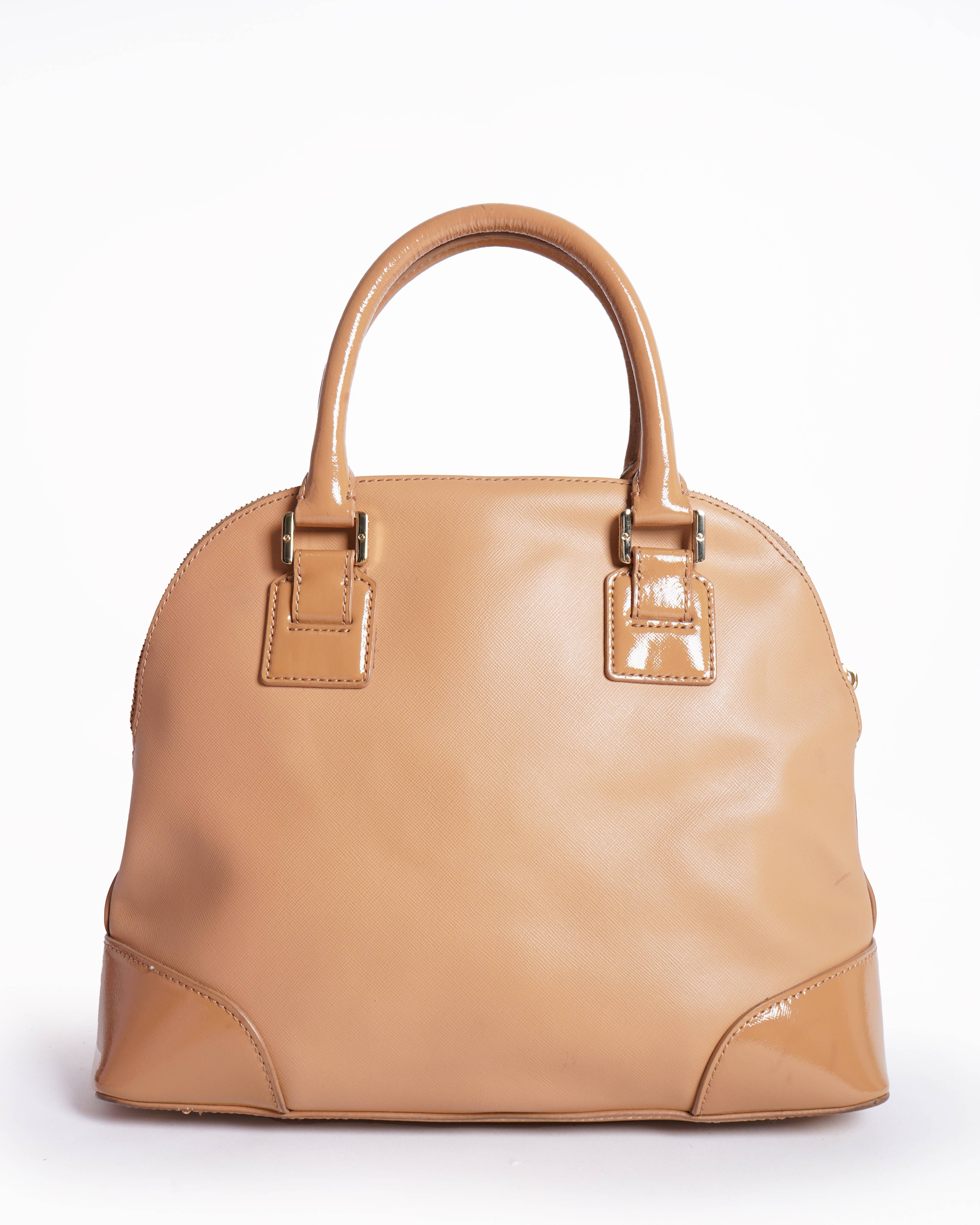 Tory Burch Robinson Dome Satchel in a beige