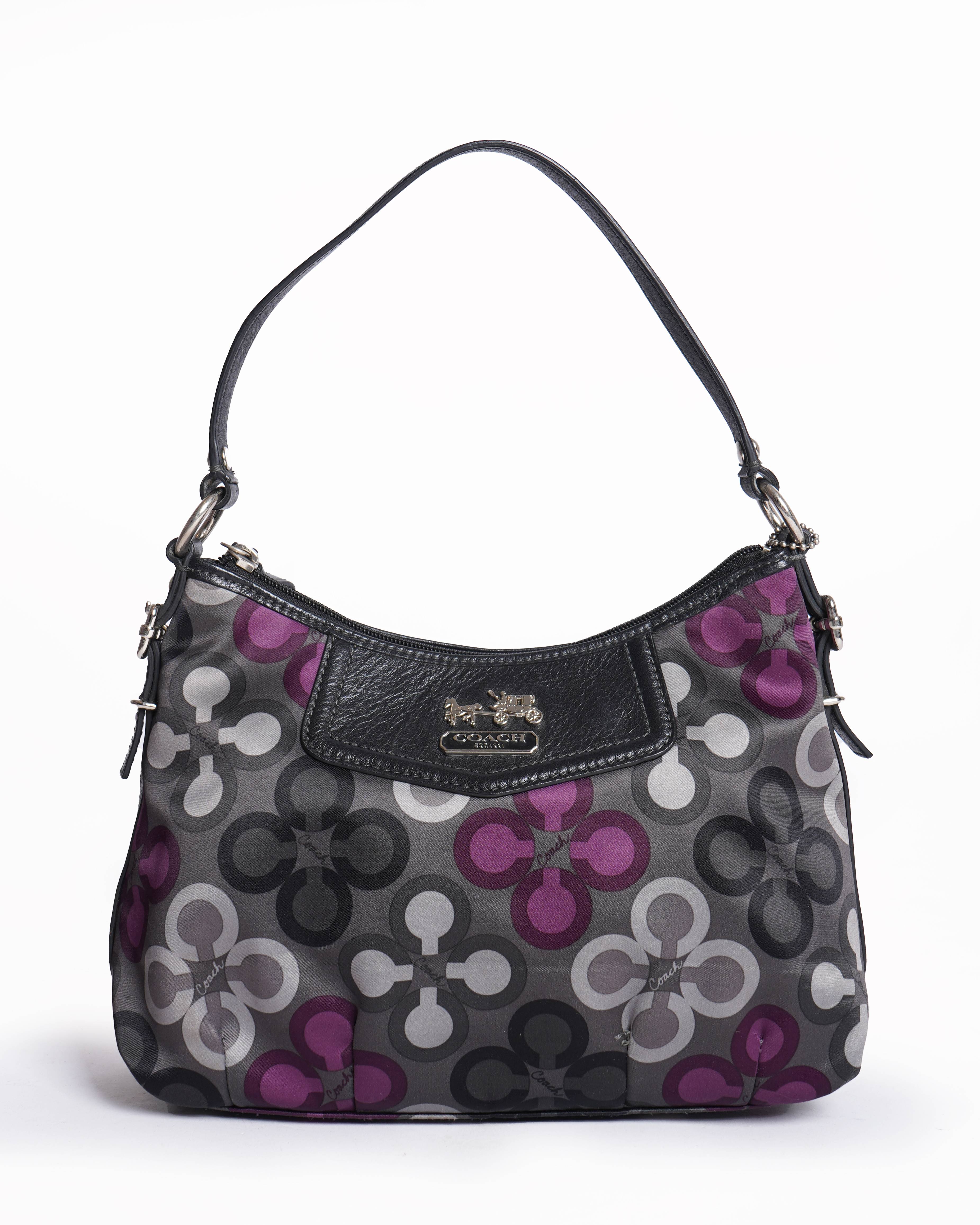 Coach Multicolor Satin Shoulder Bag