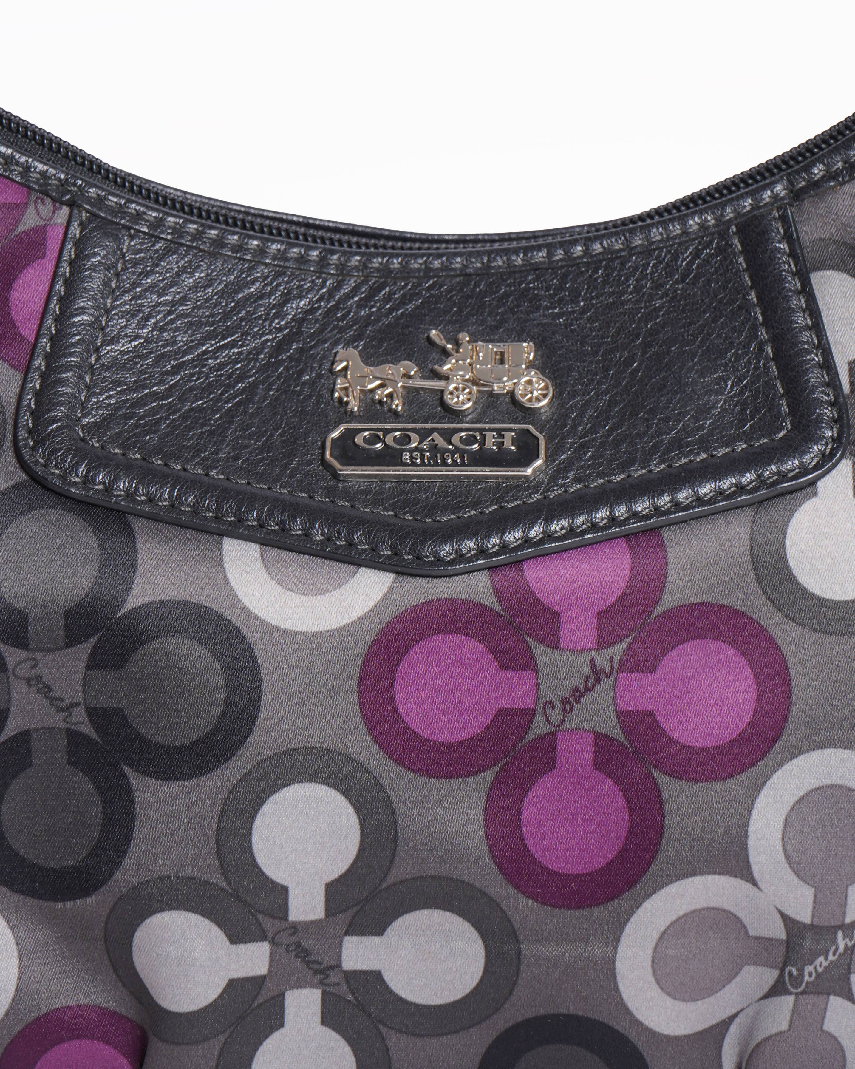 Coach Multicolor Satin Shoulder Bag