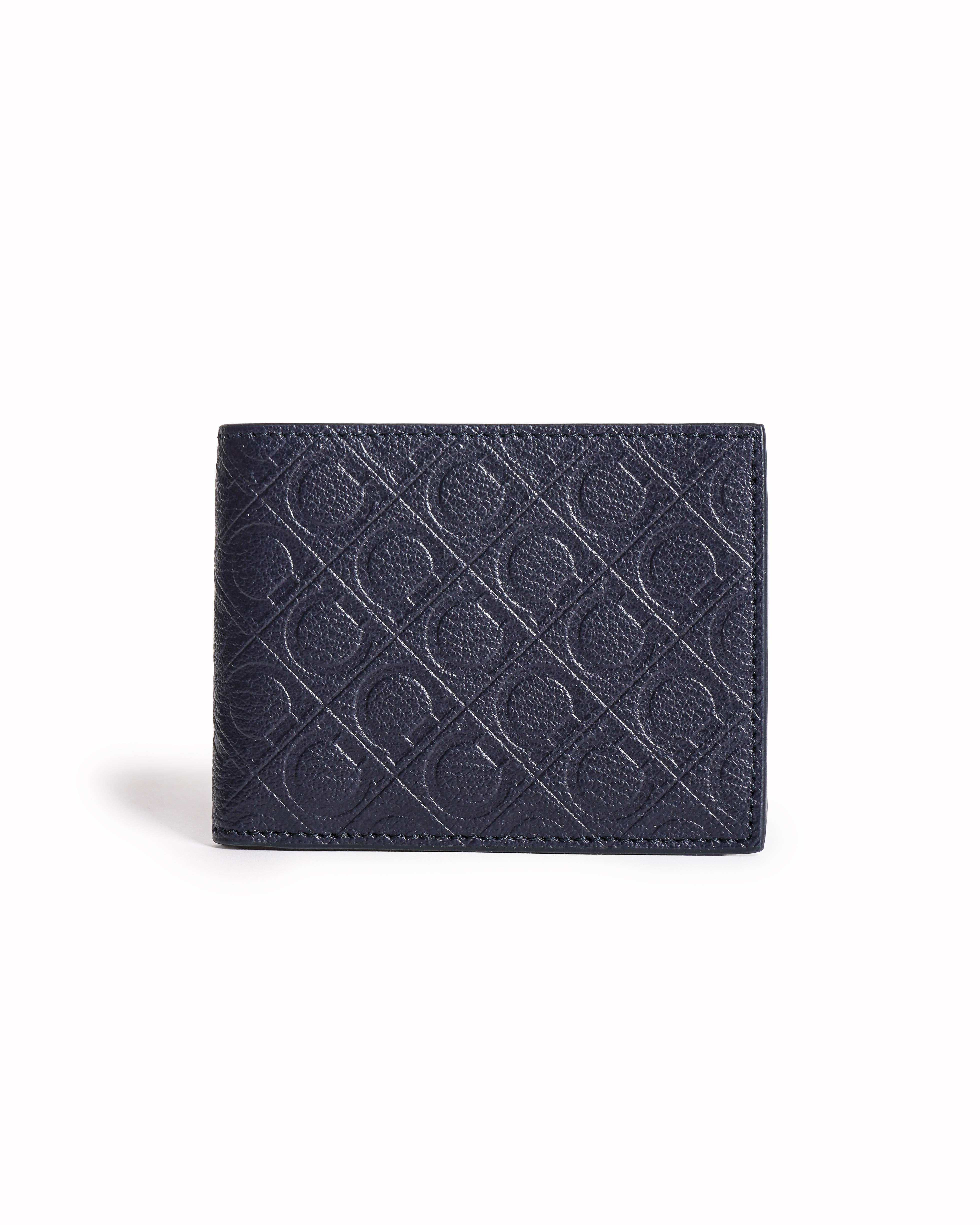 Ferragamo Gancini Embossed Leather Bi-Fold Wallet