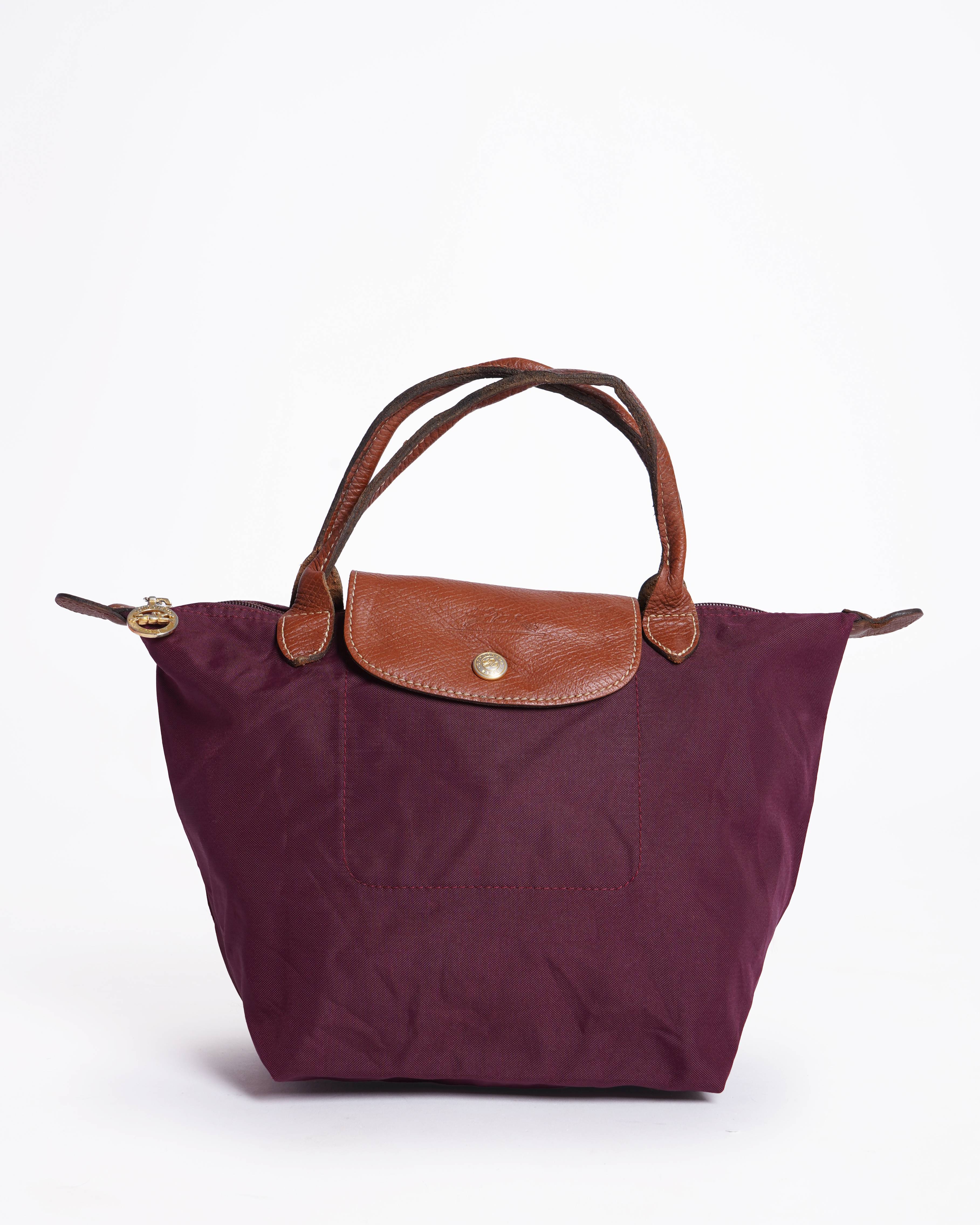 Longchamp Le Pliage Tote Bag in burgundy