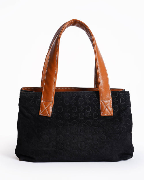 Celine 
Suede tote handbag
