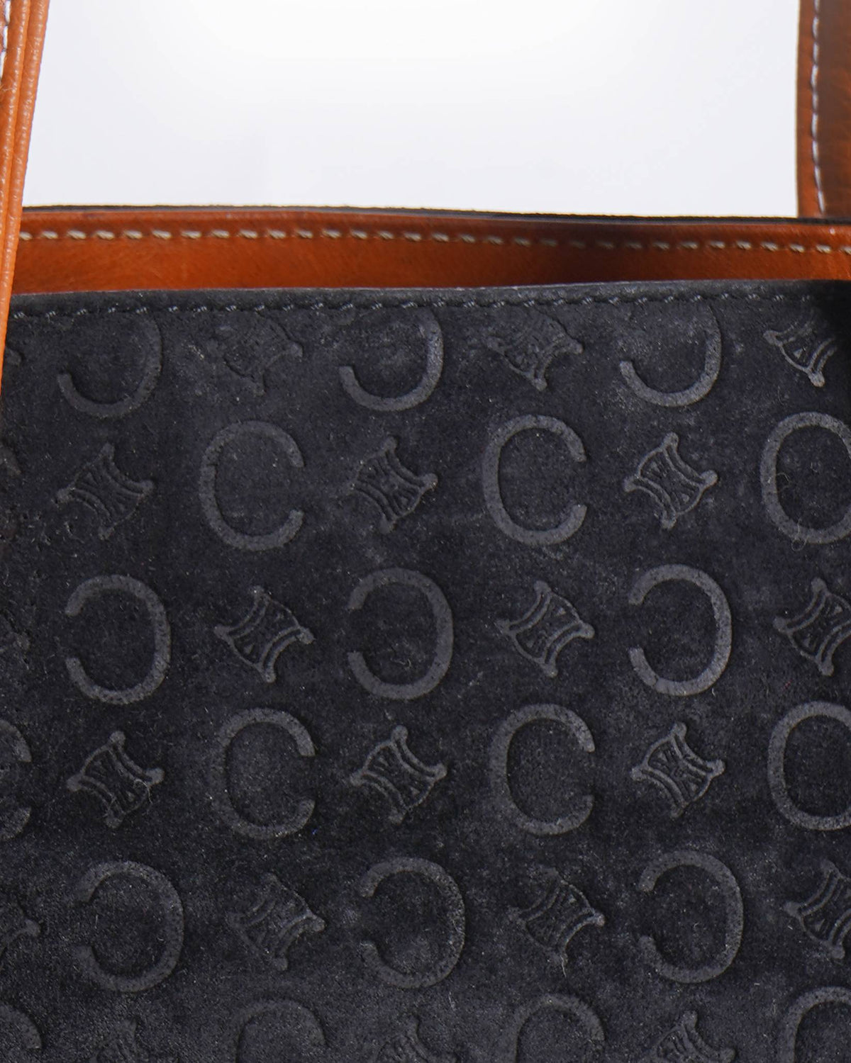 Celine 
Suede tote handbag