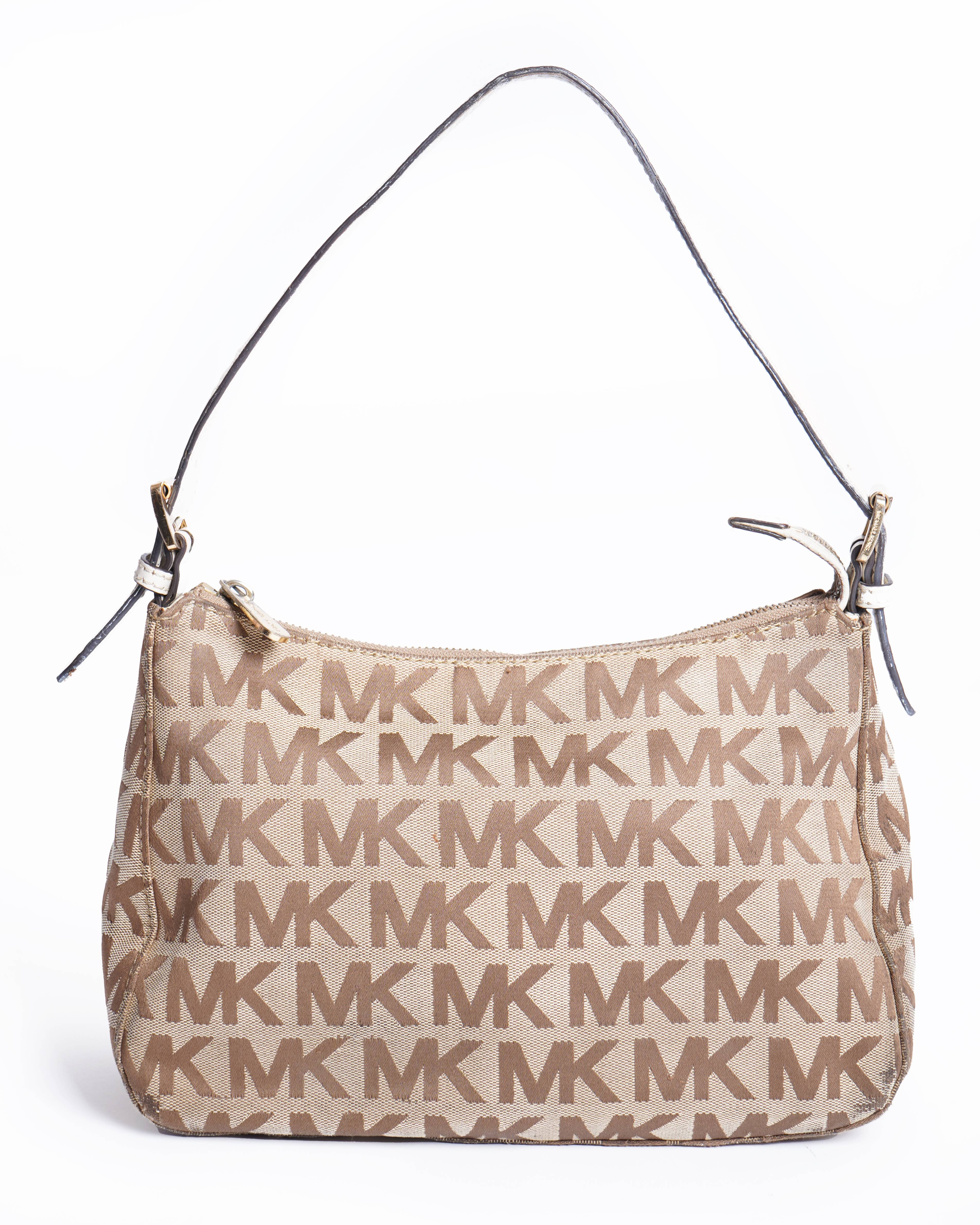 Michael Kors Monogram Canvas Shoulder Bag