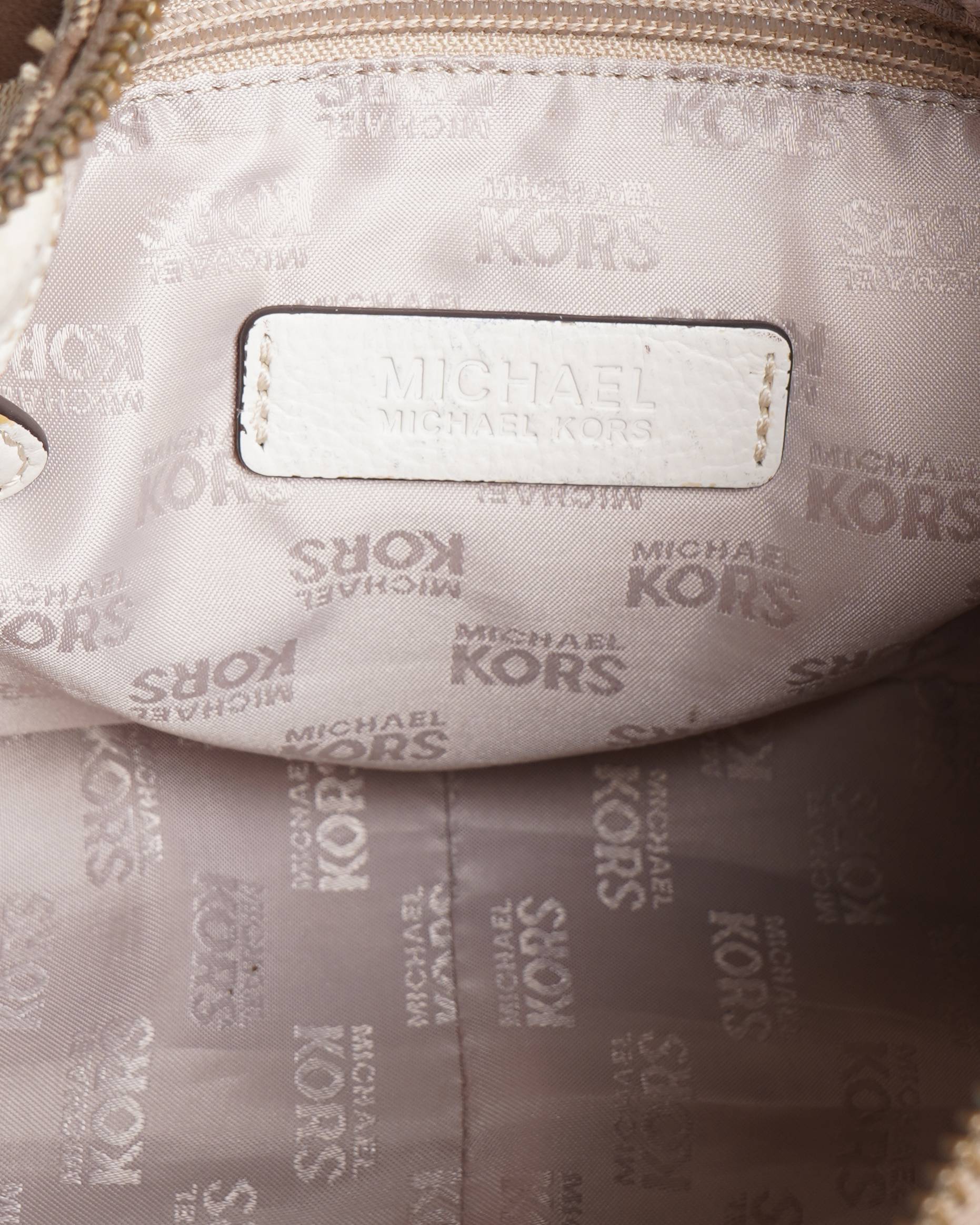 Michael Kors Monogram Canvas Shoulder Bag