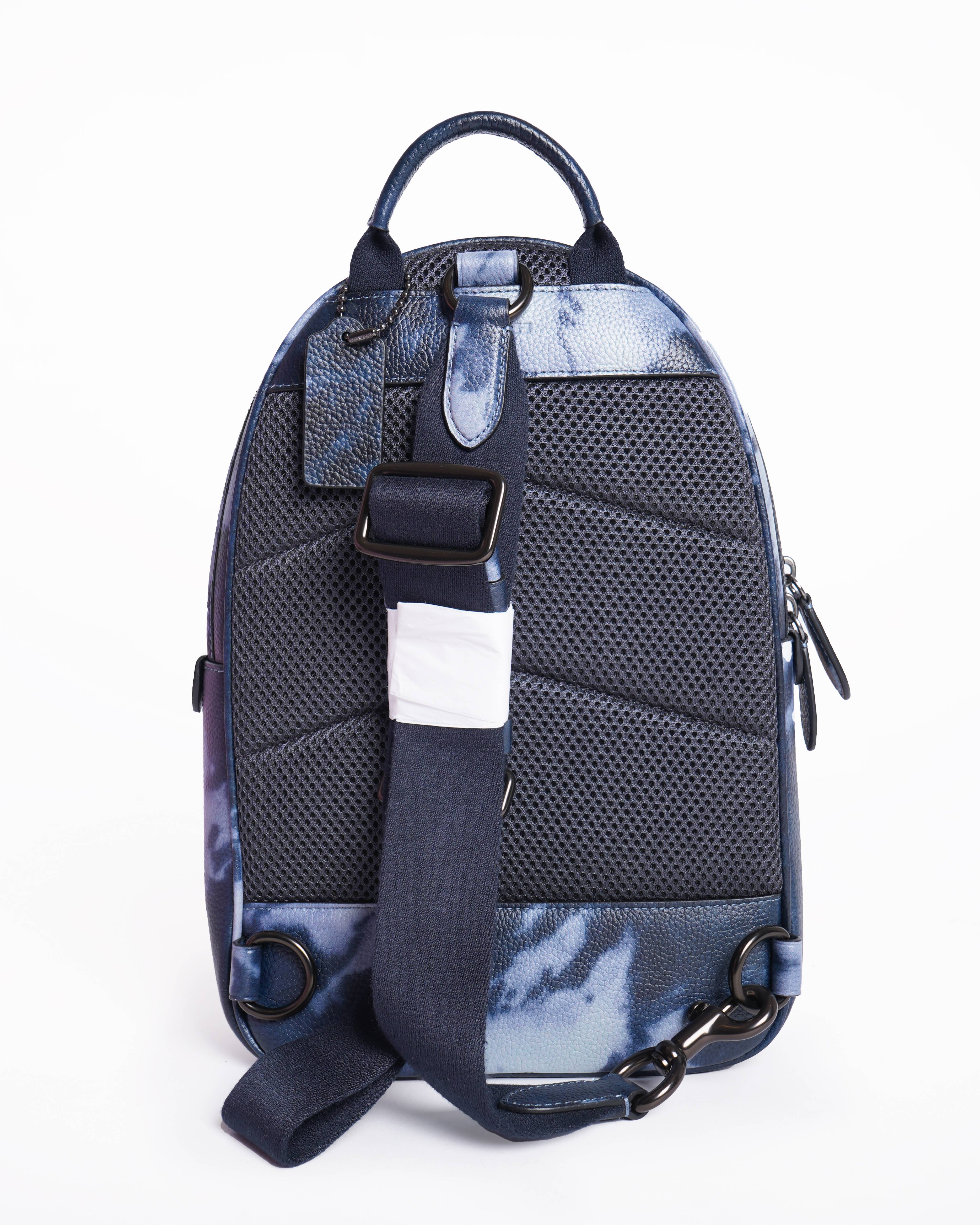New Coach charter backpack with tie dye print