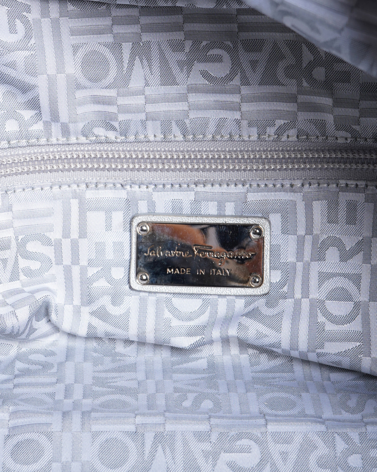 Salvatore Ferragamo Silver Handbag