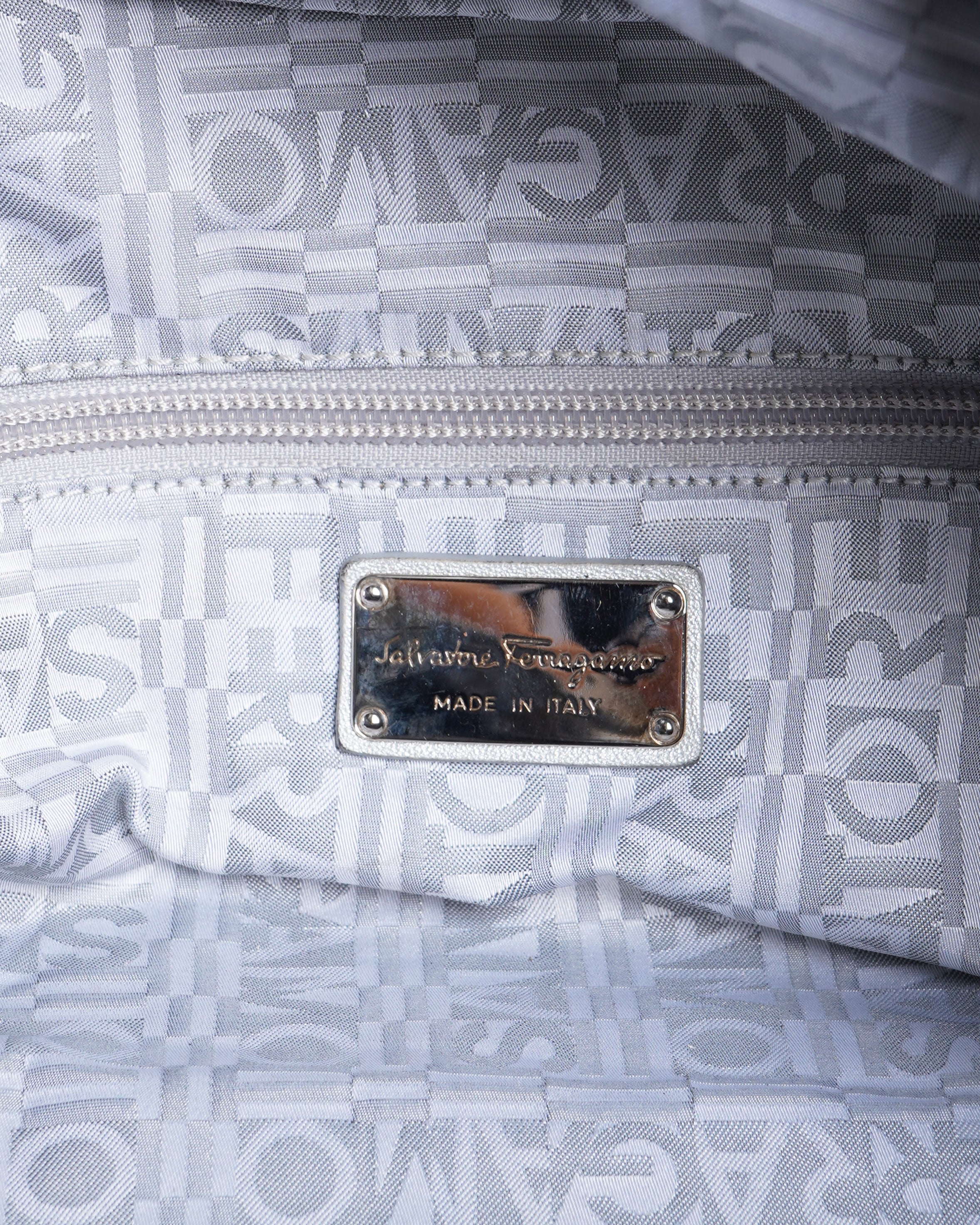 Salvatore Ferragamo Silver Handbag