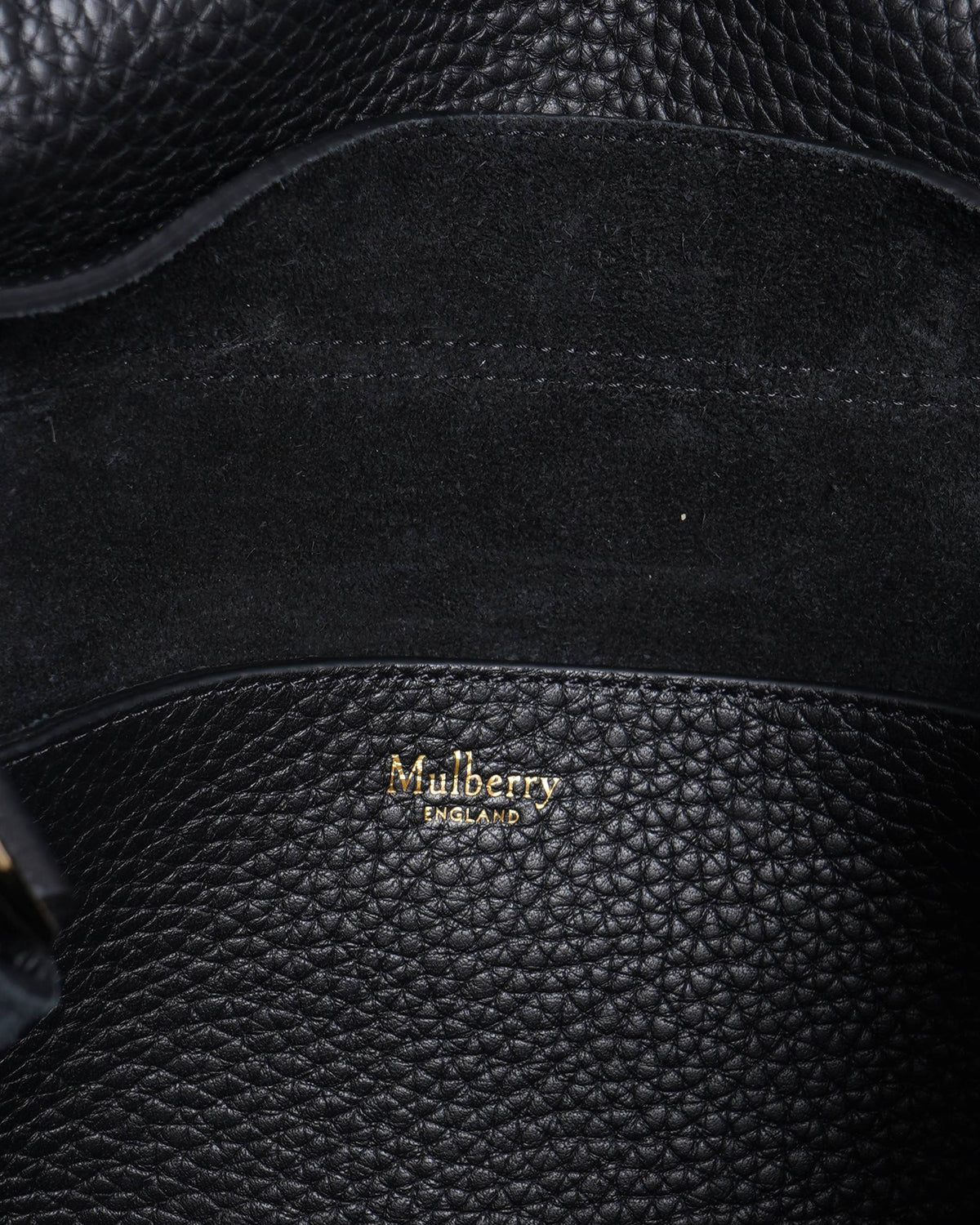 Mulberry Black Heavy Grain Alexa Satchel