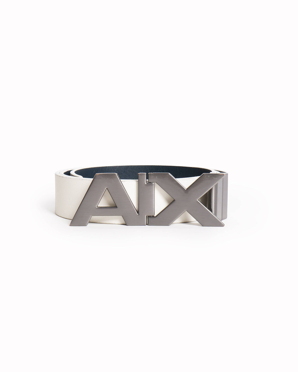 Armani exchange Reversible belt with logo buckle