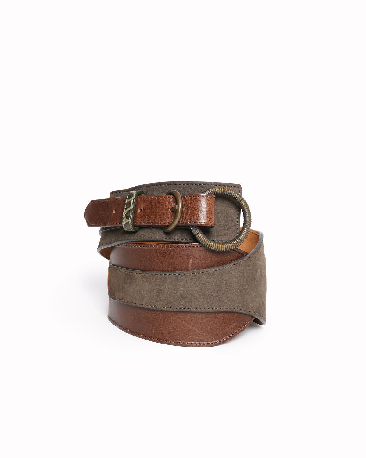 Etro brown leather belt