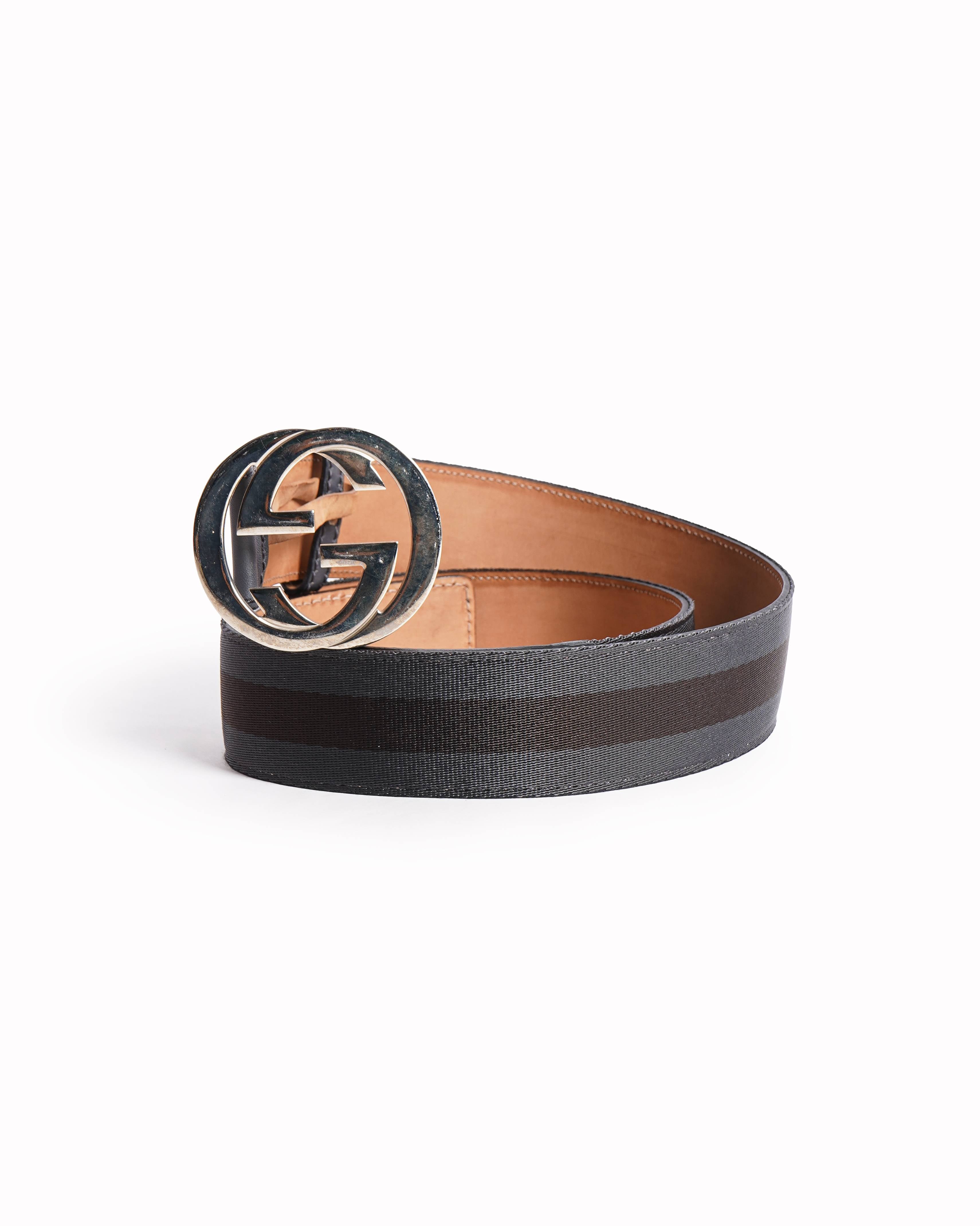 Gucci GG Interlocking Web Belt