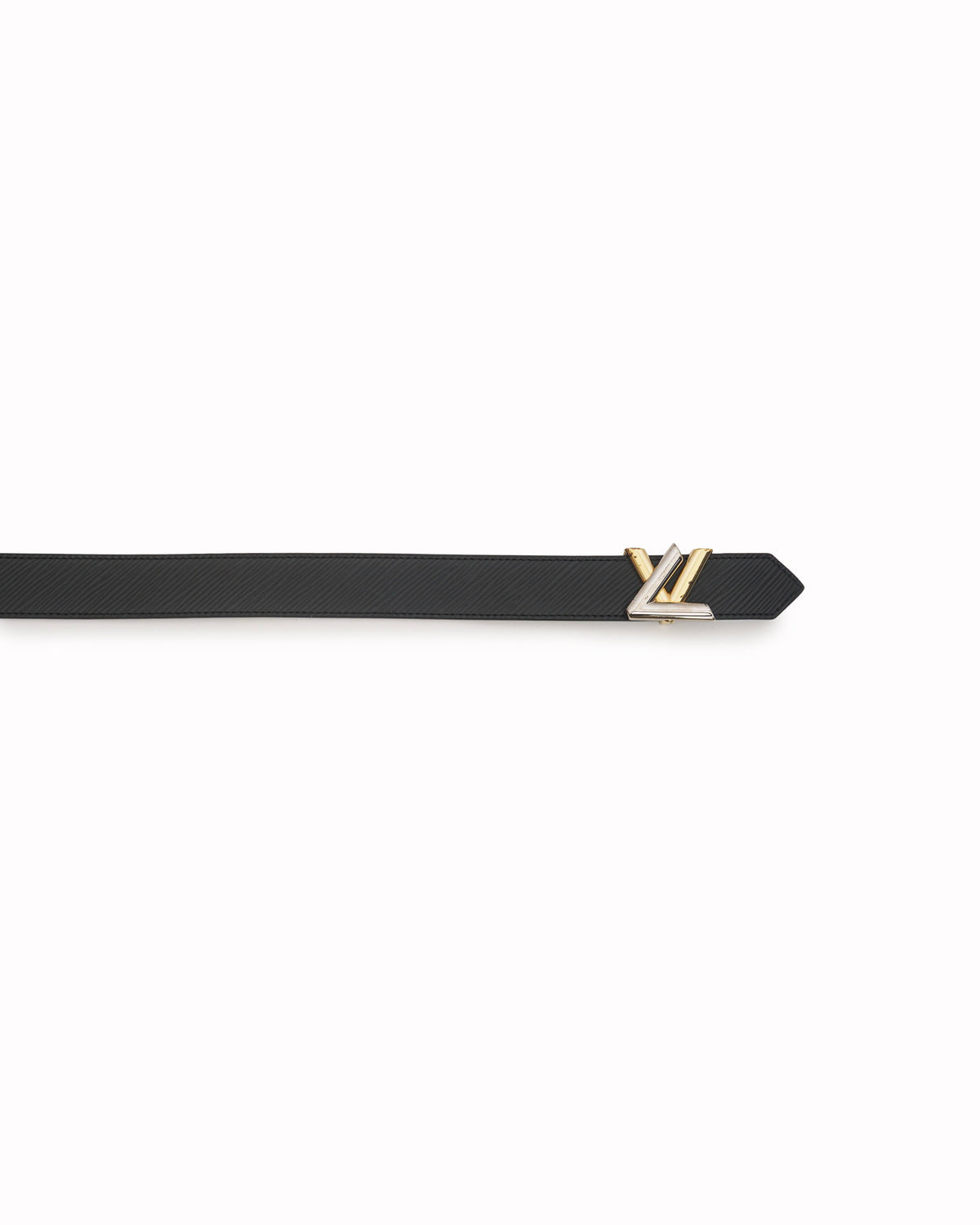 Louis Vuitton Black Epi Leather LV Twist Belt